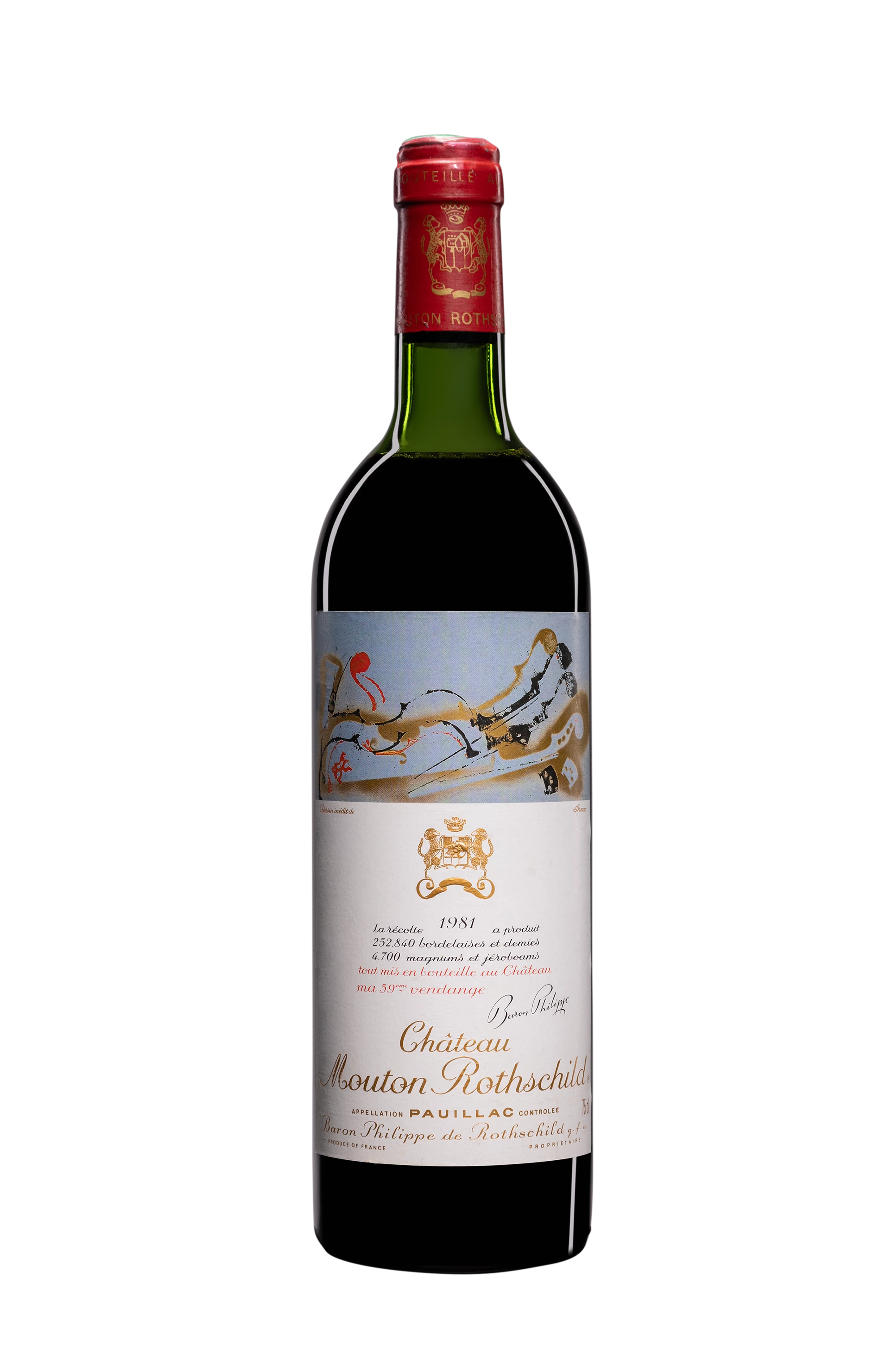 Château Mouton Rothschild - Pauillac 1er Grand Cru Classé Rouge 1981, 75cl