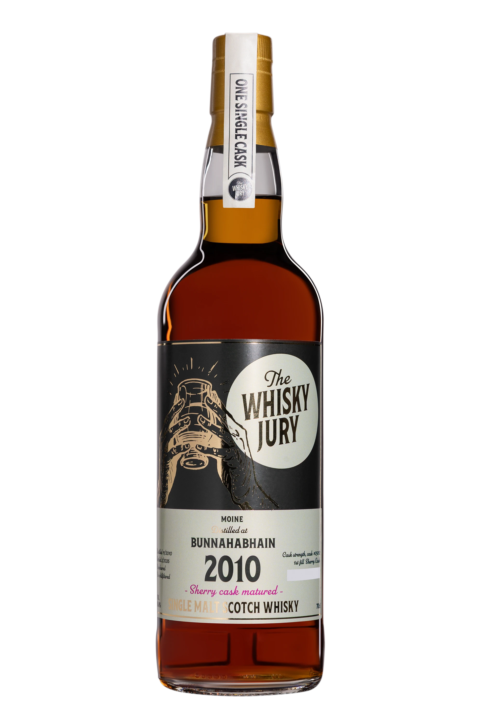 The Whisky Jury - Single Malt Scotch Whisky "Bunnahabhain Moine" Brun 2010 56.4°, 70cl