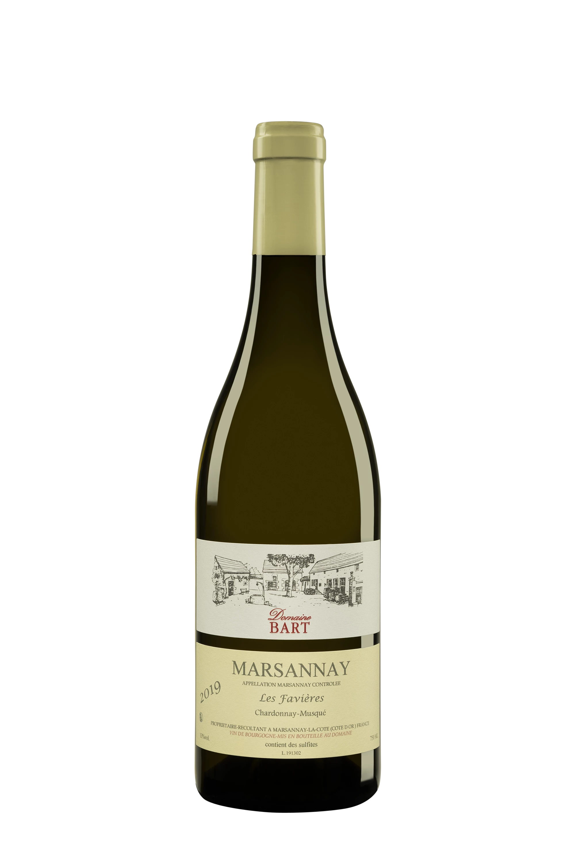 Domaine Bart - Marsannay Villages "Les Favières - Chardonnay Musqué" Blanc 2019 13°, 75cl