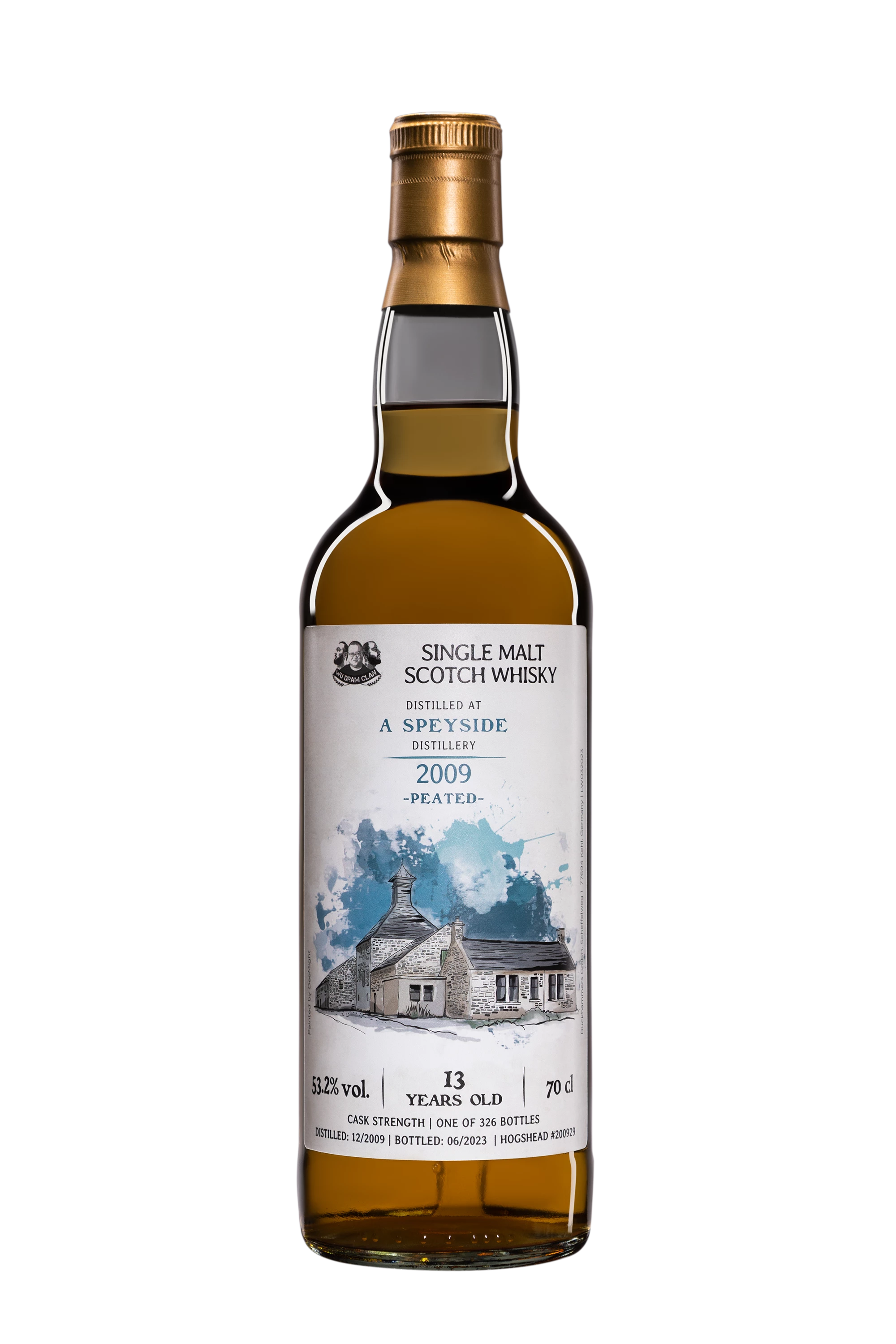Wu Dram Clan - Single Malt Scotch Whisky "13 Ans A Speyside Distillery" 2009 53.2°, 70cl