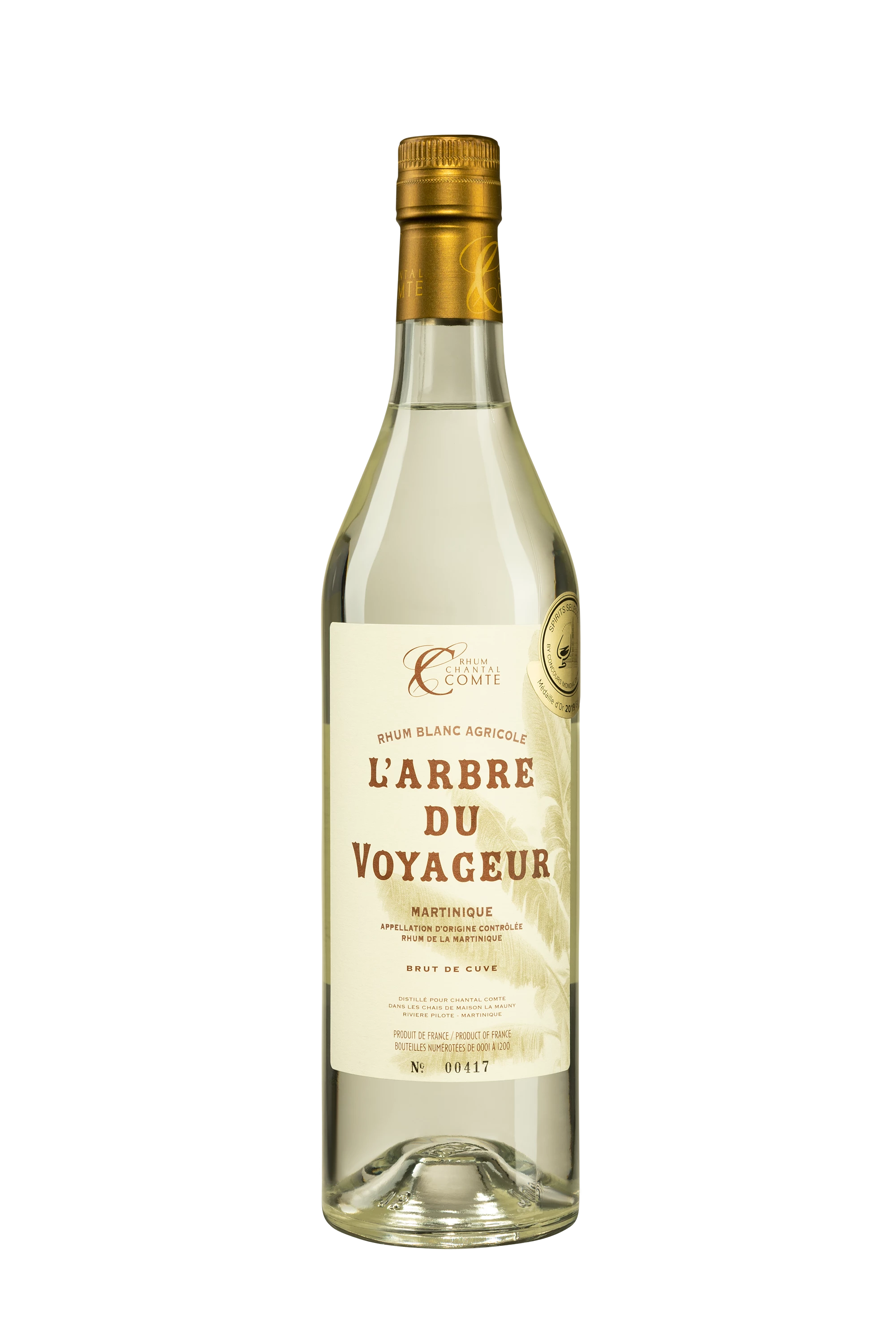 Chantal Comte - Rhum Agricole de Martinique "L'Arbre du Voyageur - Brut de Cuve" Blanc 60.2° Giftbox, 70cl