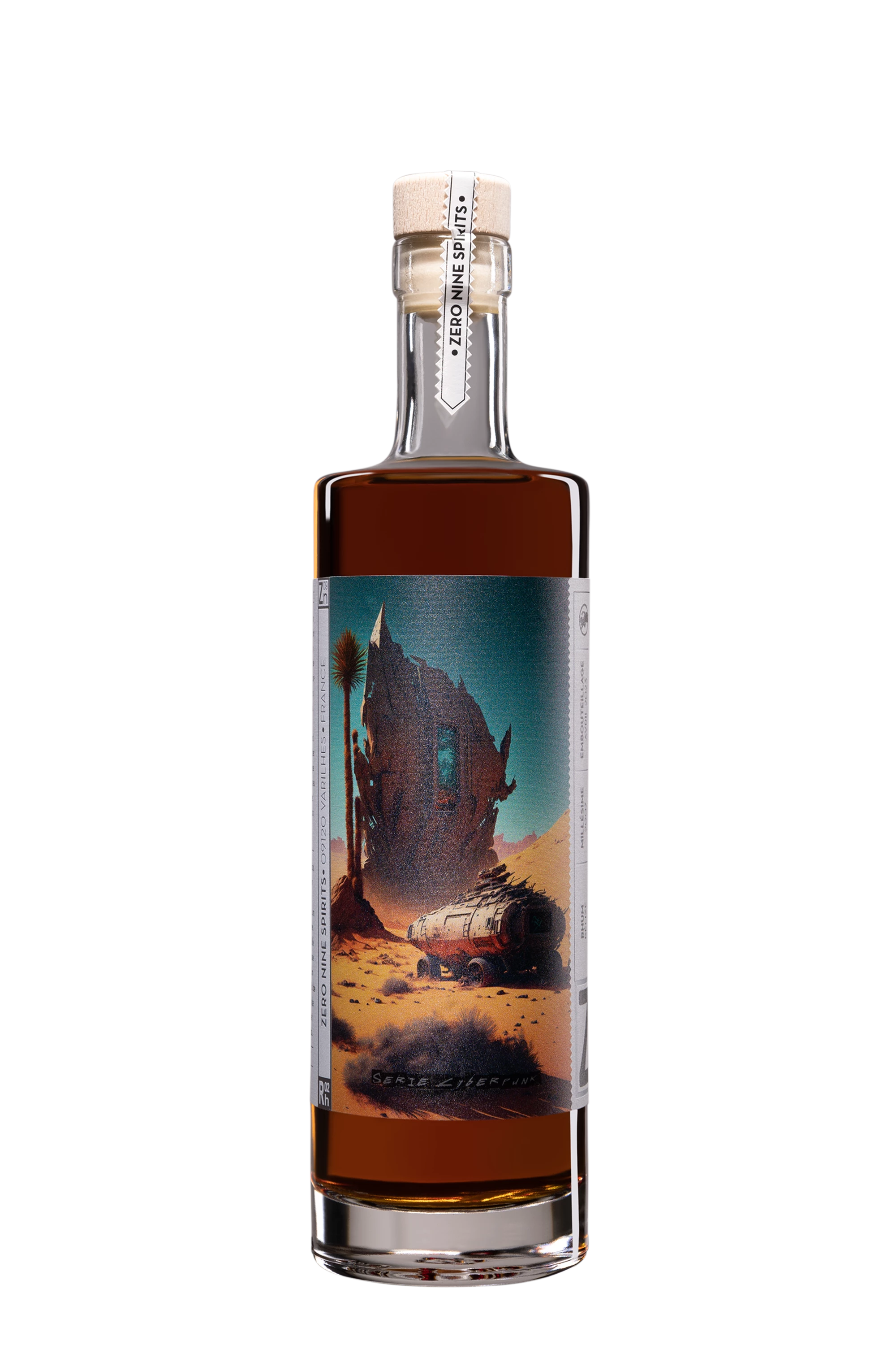 Zero Nine Spirits - Molasses Belizean Rhum "15 Ans - Série Cyberpunk" Brun 2007 69.4°, 50cl