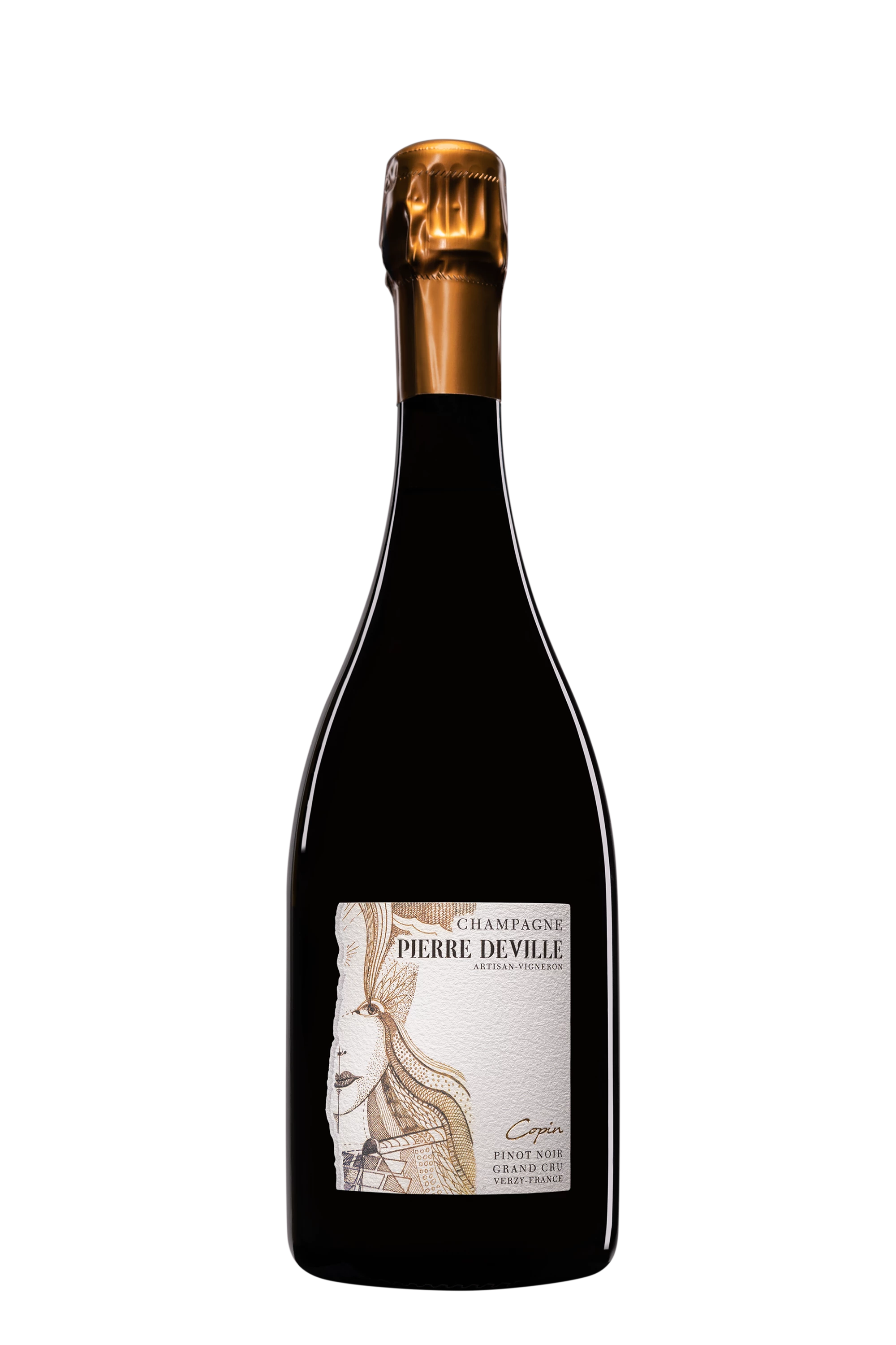 Domaine Pierre Deville - Champagne Extra-Brut Grand Cru Blanc de Noirs "Copin - Pinot Noir" Blanc Vendange 2019 Dégorgement 05 Jan. 2023 12°, 75cl