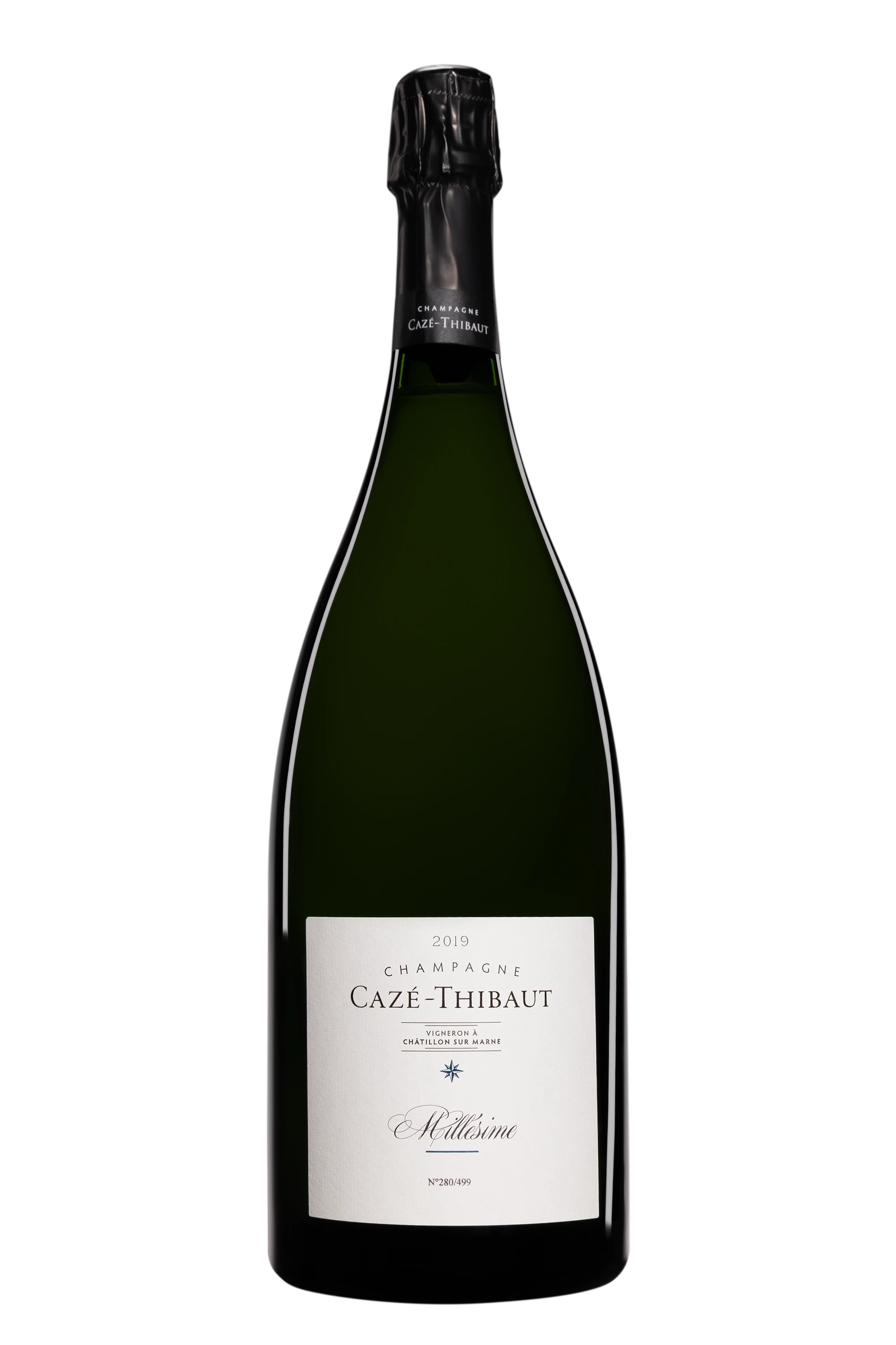 Domaine Cazé-Thibaut - Champagne Extra-Brut Blanc de Noirs Millésimé "Millésimé" Blanc 2019 Dégorgement 04 Mar. 2025 12.5°, 150cl
