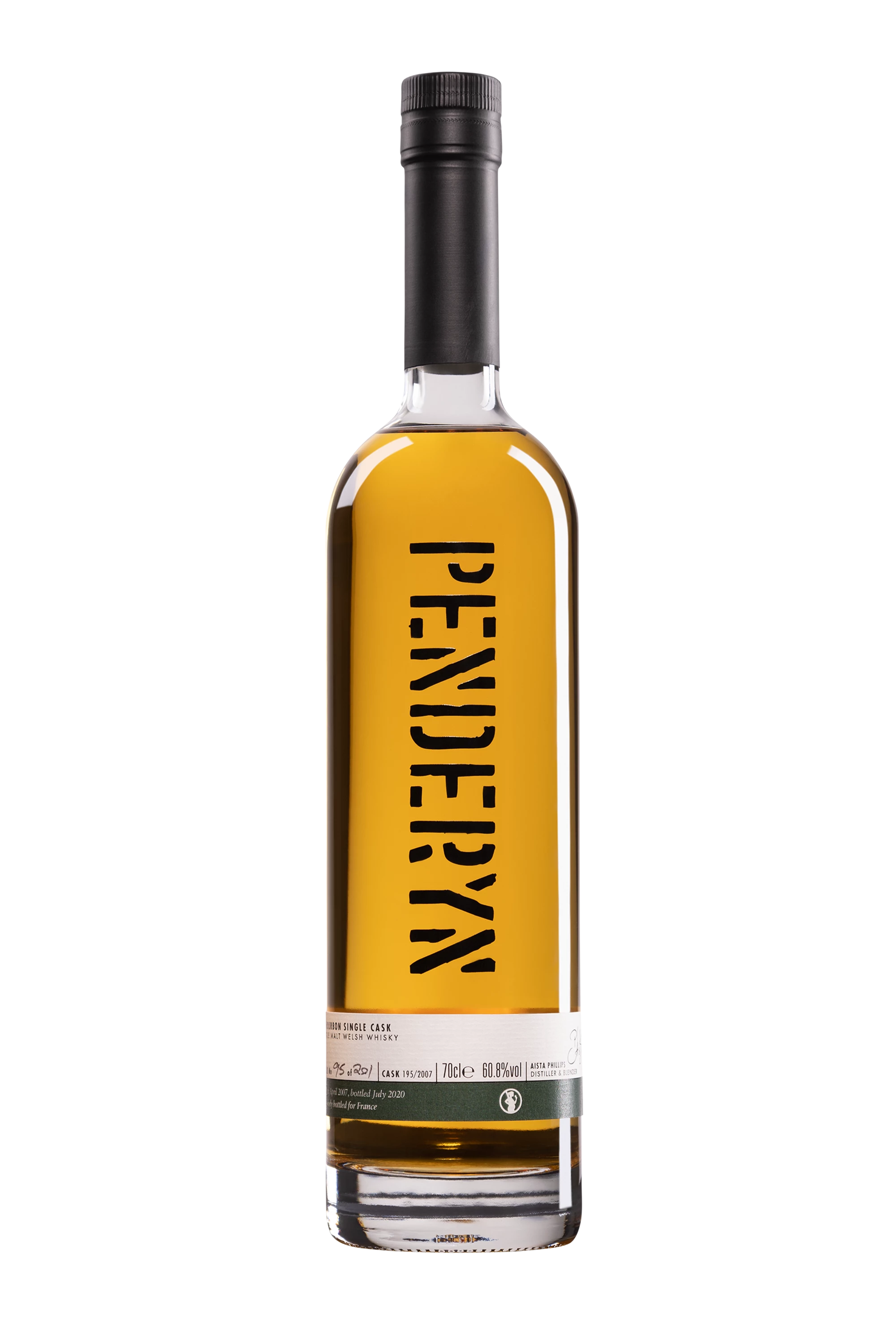 Penderyn - Single Malt Wales Whisky "Second Fill Bourbon Single Cask French Connections" 2007 60.8° Giftbox, 70cl