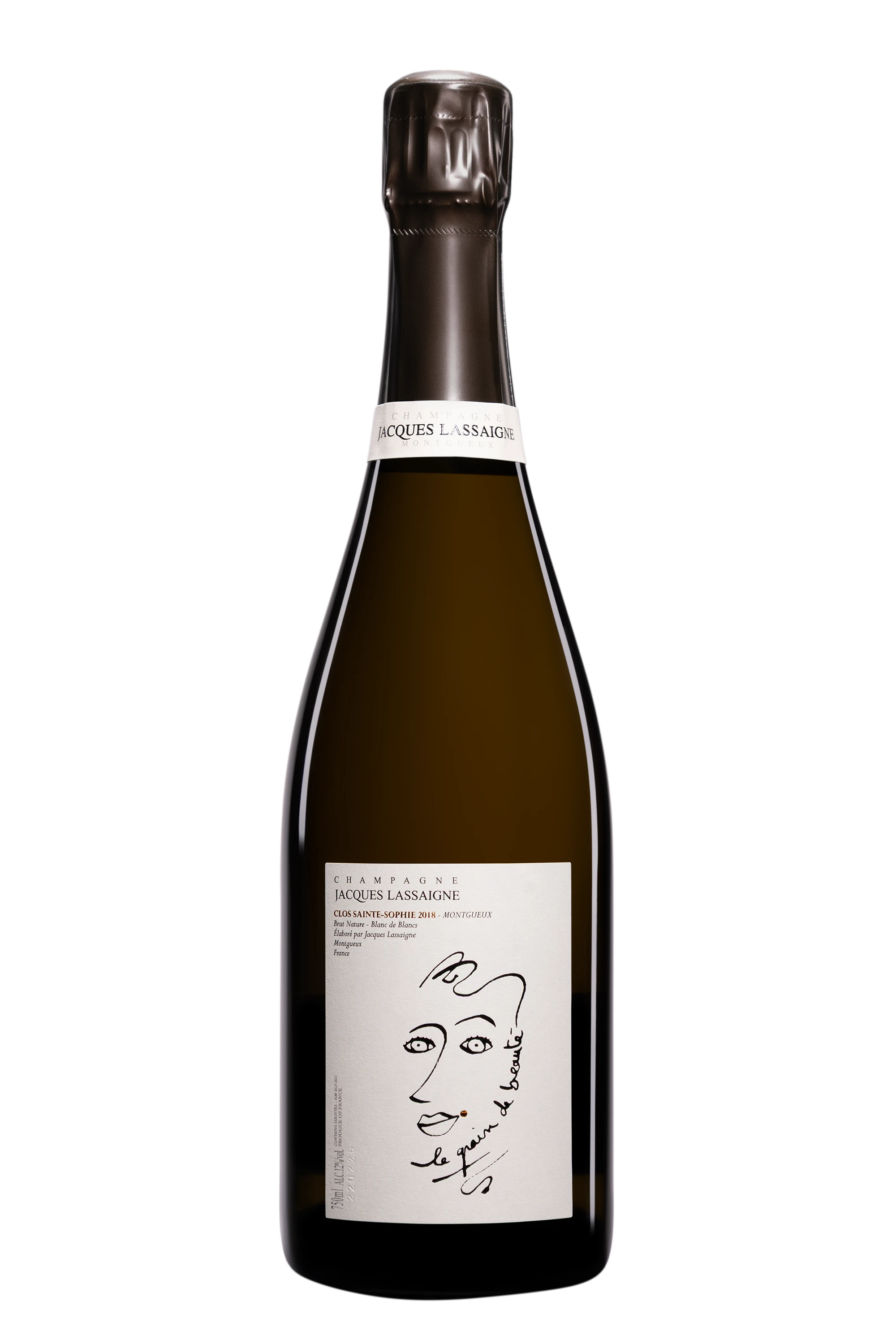 Domaine Jacques Lassaigne - Champagne Brut Nature Blanc de Blancs Millésimé "Le Grain de Beauté - Clos Sainte-Sophie" Blanc 2018 12°, 75cl