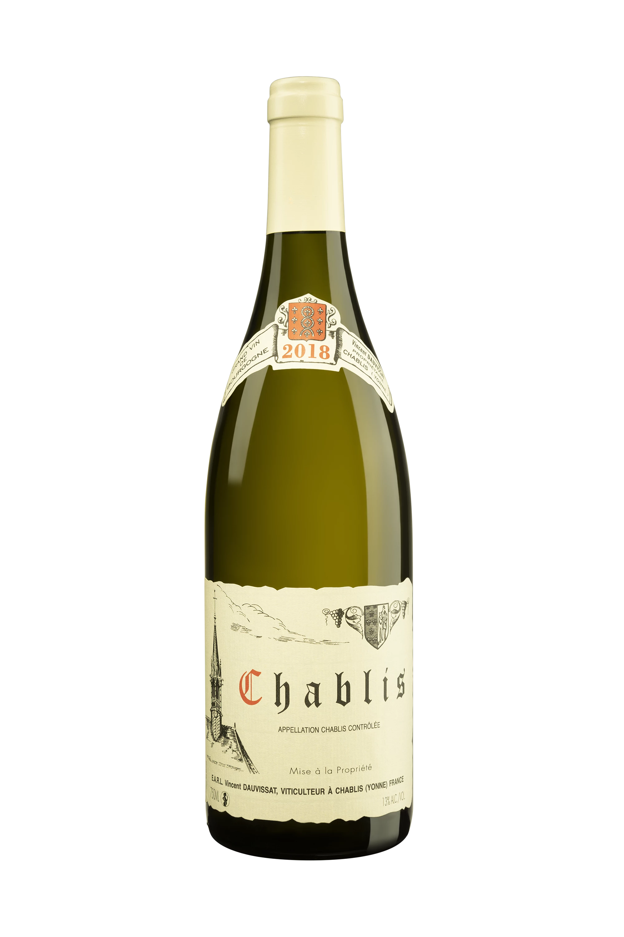 Domaine Vincent Dauvissat - Chablis "Villages" Blanc 2018, 75cl