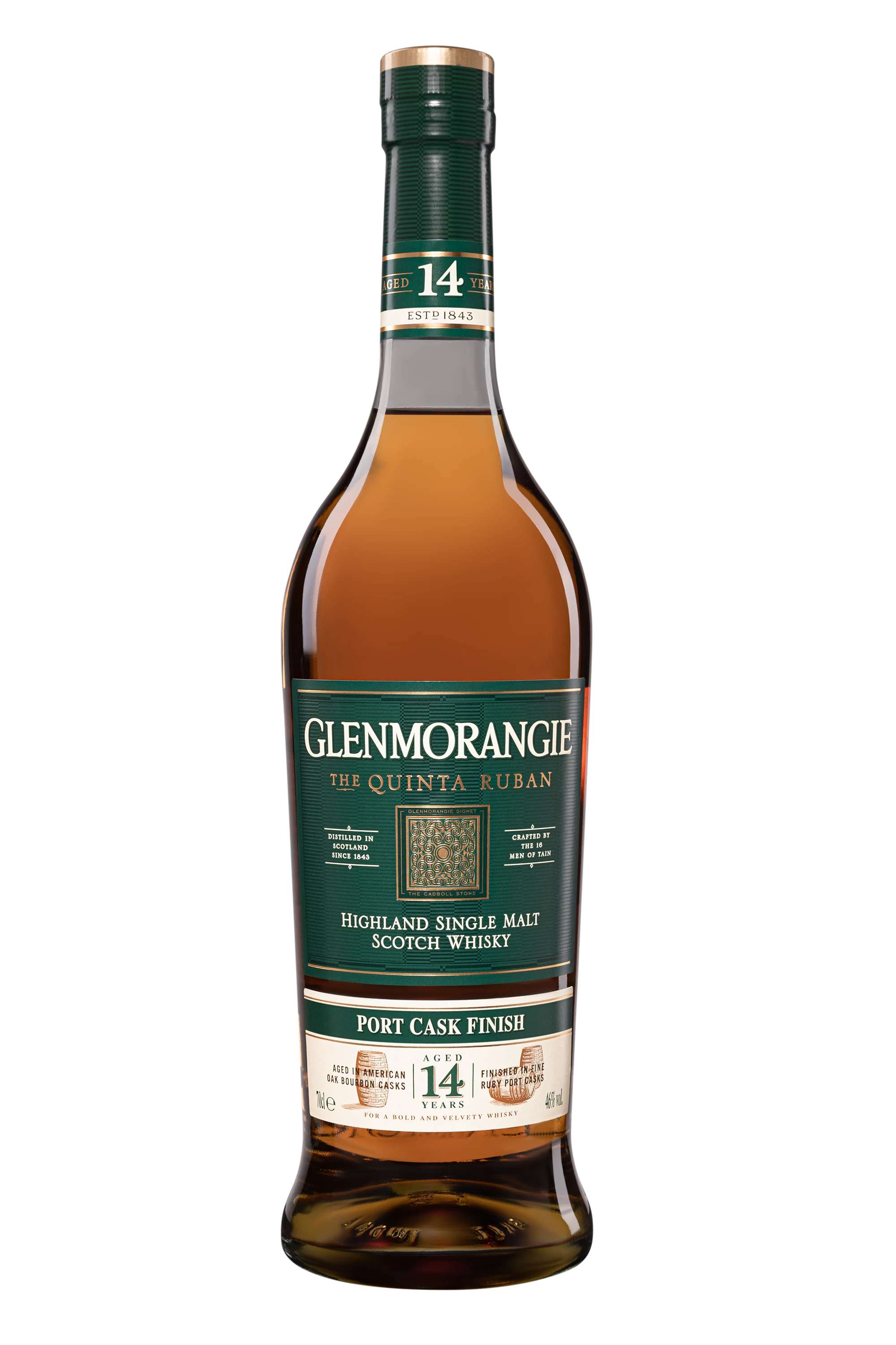 Glenmorangie - Single Malt Scotch Whisky "14 Ans - The Quinta Ruban" 46° Giftbox, 70cl