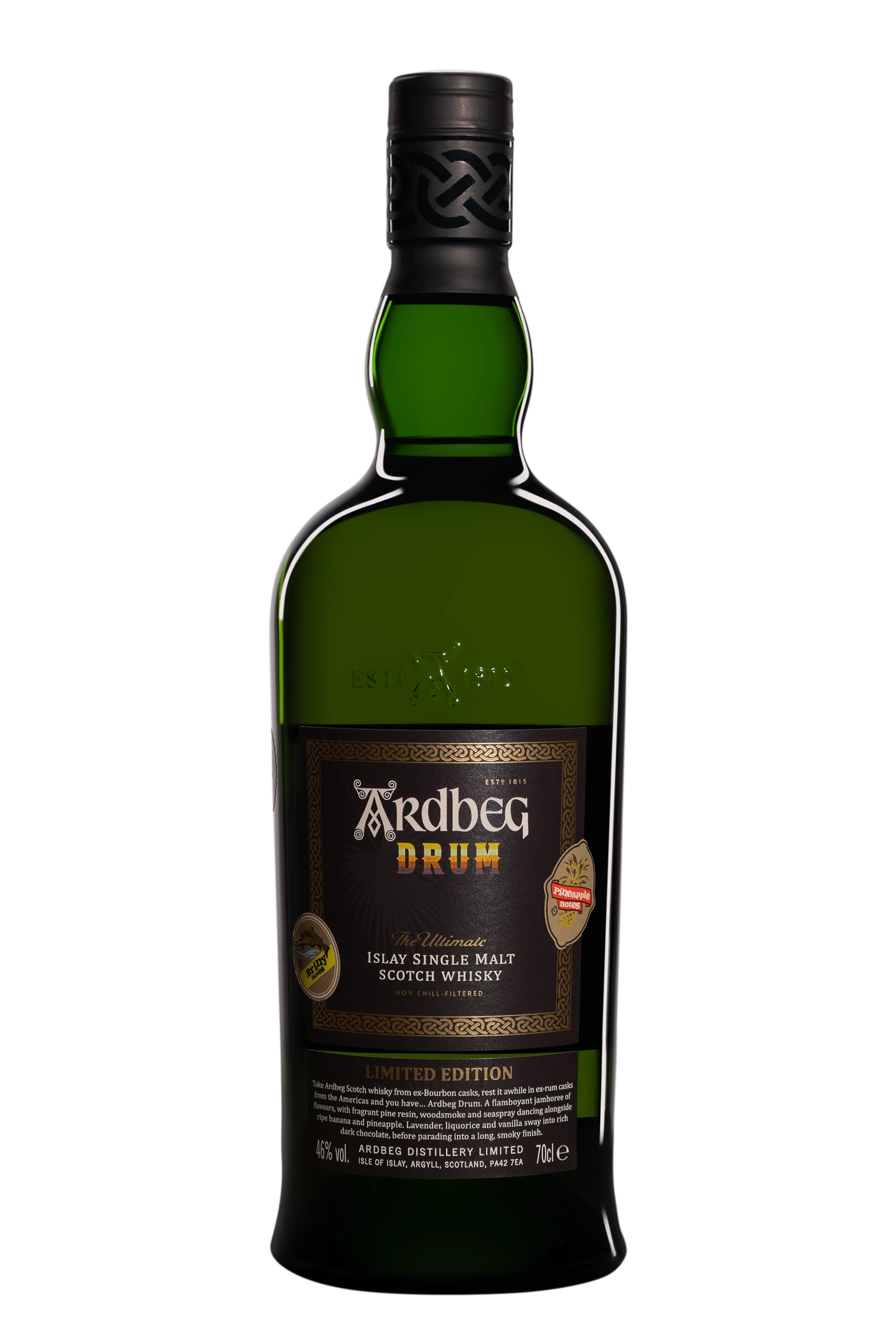 Ardbeg - Single Malt Scotch Whisky "Drum" Brun NV 46° Giftbox, 70cl