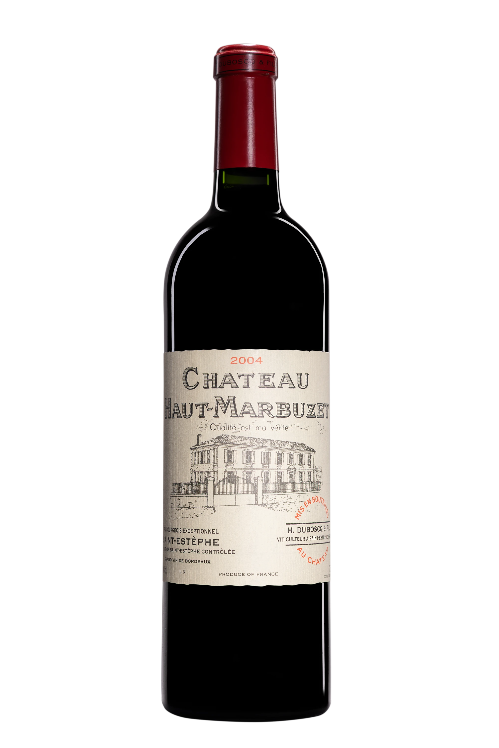 Château Haut-Marbuzet - Saint-Estèphe Cru Bourgeois Exceptionnel "Premier Vin de Château Haut-Marbuzet" Rouge 2004 13.5°, 75cl
