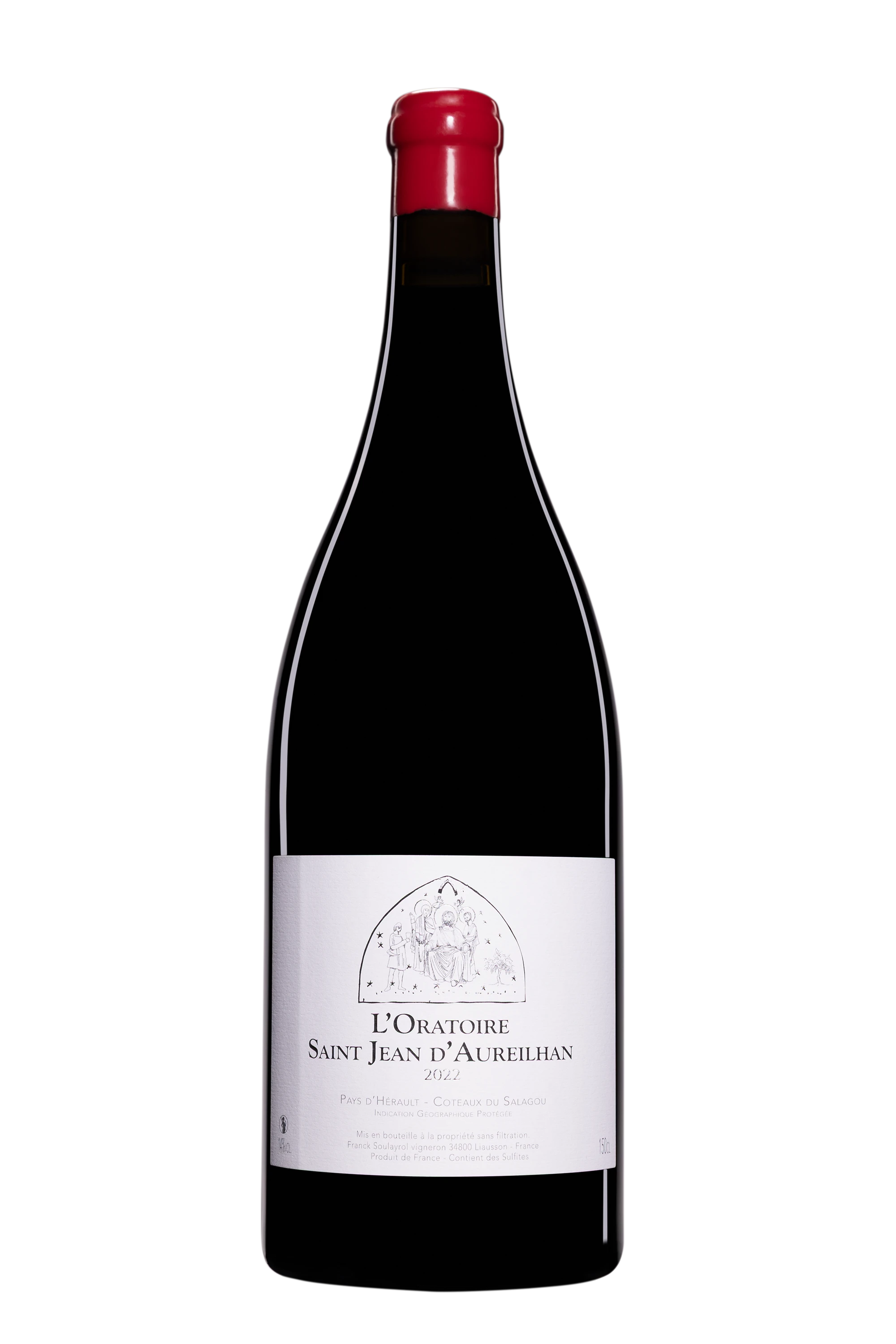 Domaine L'Oratoire Saint Jean d'Aureilhan - Vin de Pays de l'Hérault Coteaux du Salagou Rouge 2022, 150cl