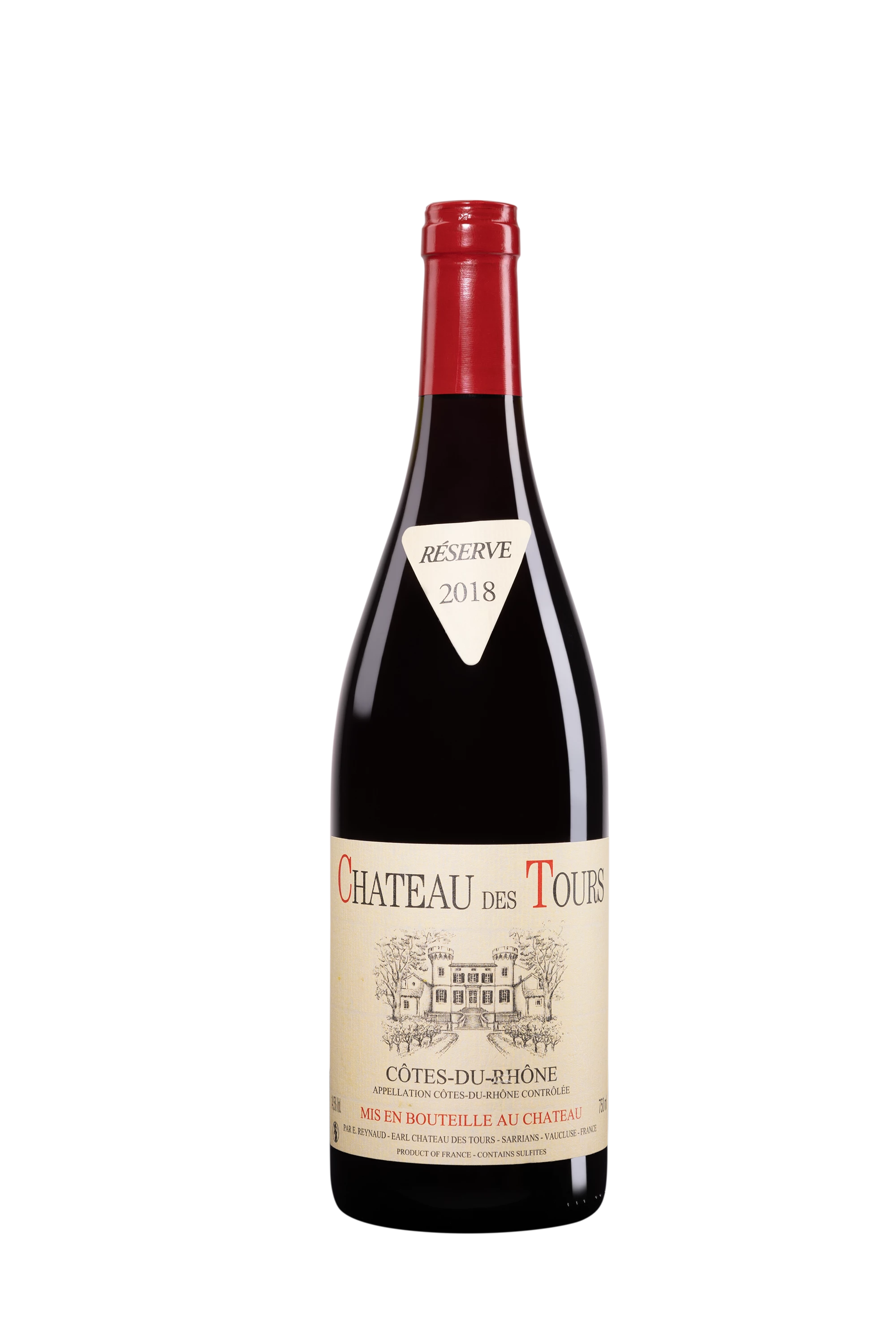 Château des Tours - Côtes du Rhône Rouge 2018 14.5°, 75cl