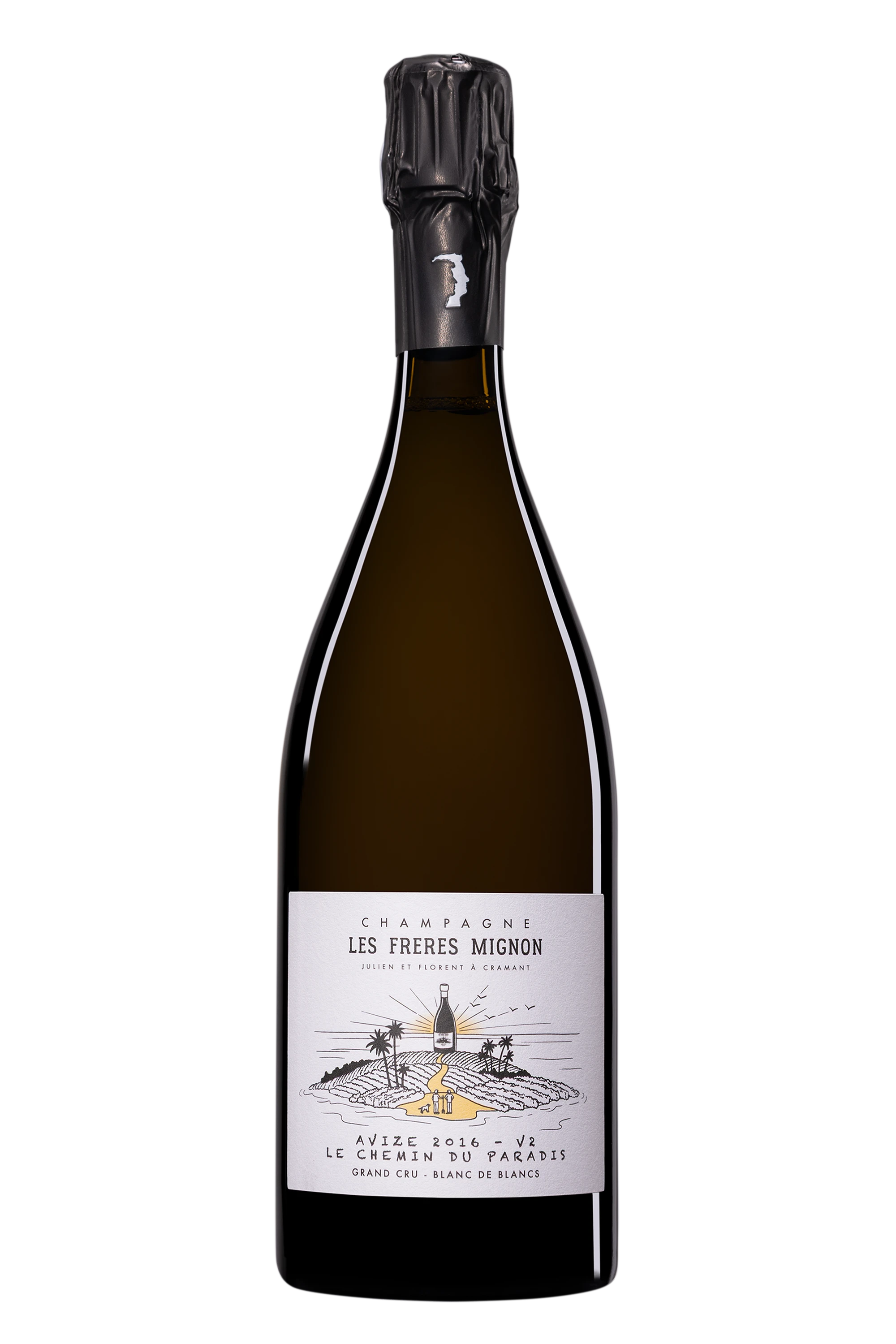 Domaine Les Frères Mignon - Champagne Extra-Brut Grand Cru Blanc de Blancs Millésimé "Terroir d'Avize - Le Chemin de Paradis" Blanc 2016, 75cl