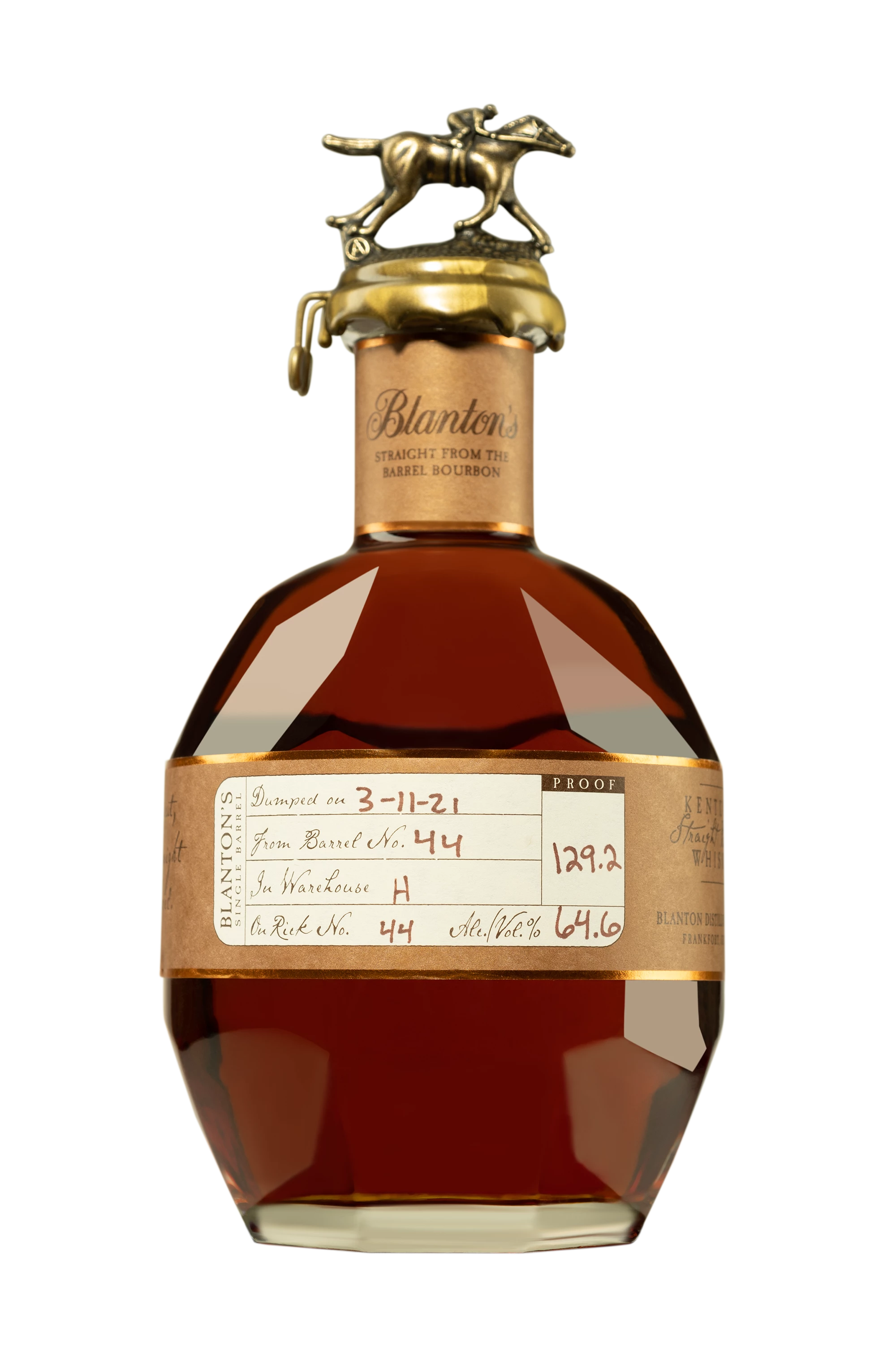 Buffalo Trace - Kentucky Bourbon "Blanton's - Straight from the Barrel" Brun 64.6° Giftbox, 70cl