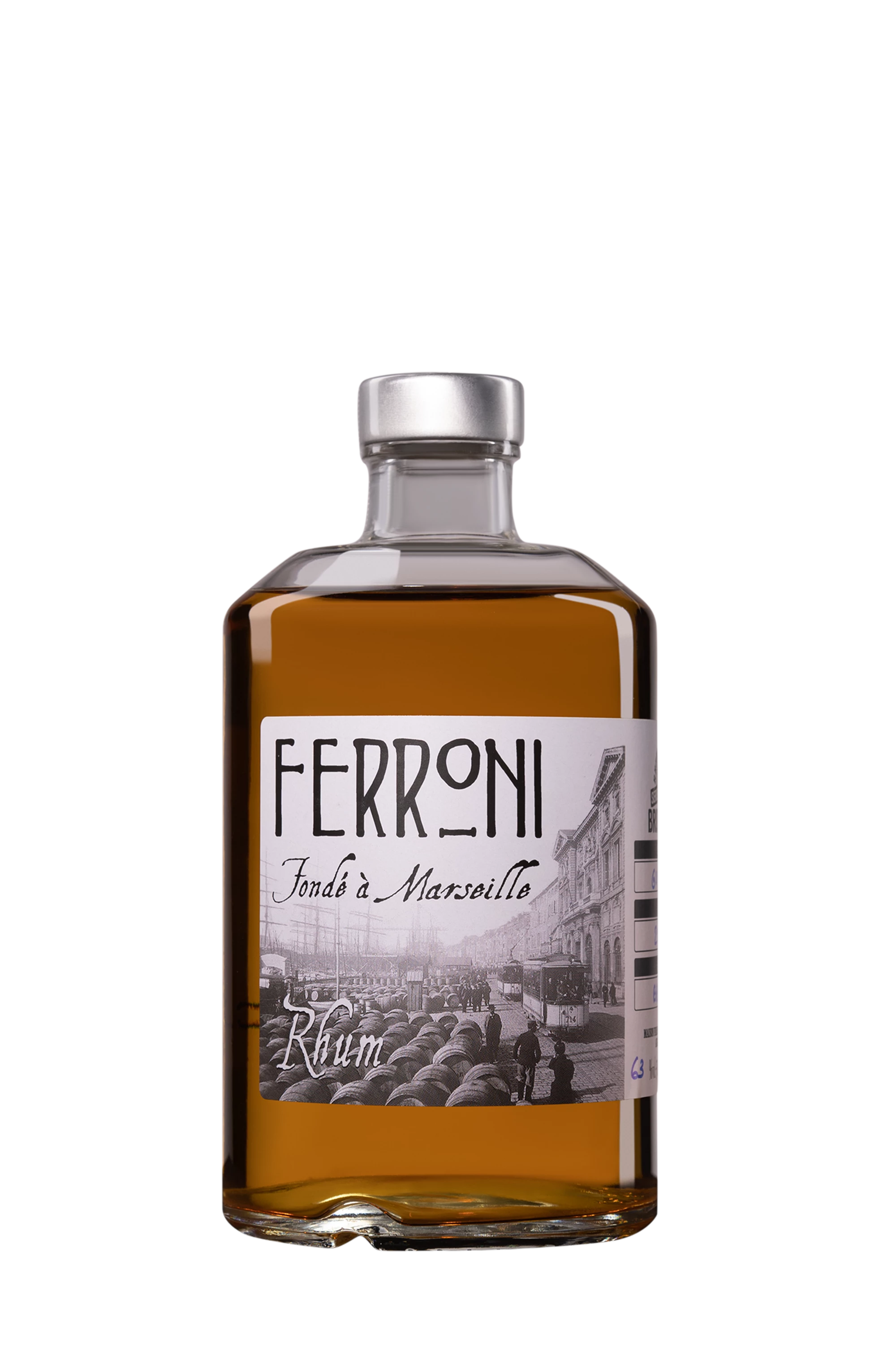 Ferroni - Molasses British Guyana Rhum "Brut de Fût - Guyana Port Mourant" Brun 2008 63° Giftbox, 50cl