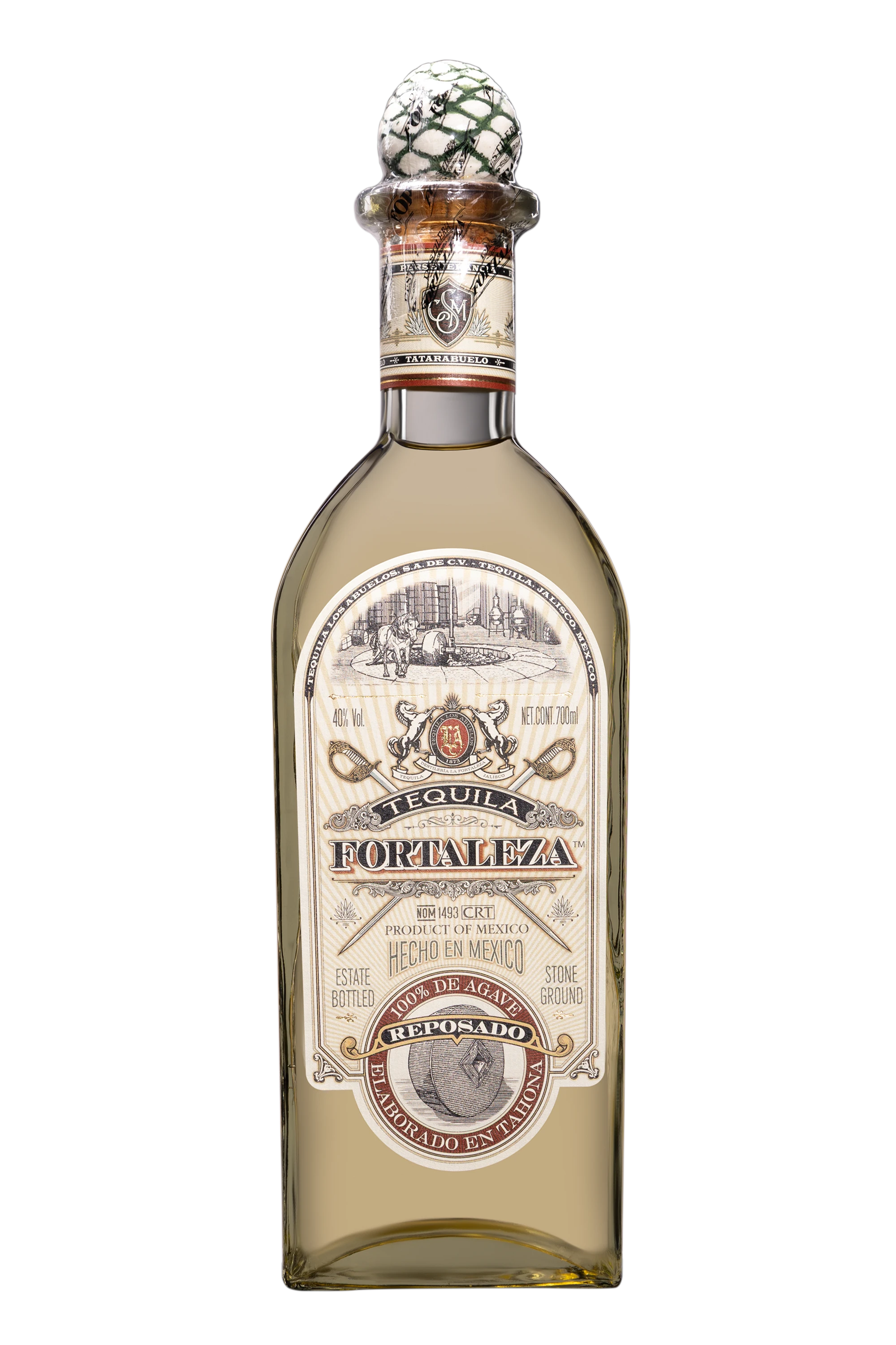 Fortaleza - Tequila "Reposado" Brun NV 40°, 70cl