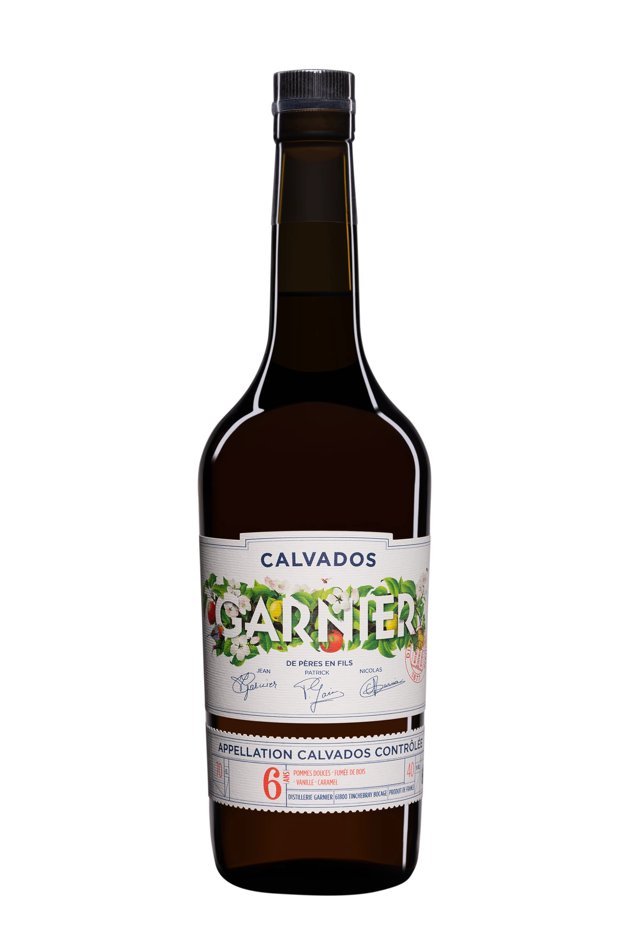 J. Garnier - Calvados "6 Ans" Brun 40° Giftbox, 70cl