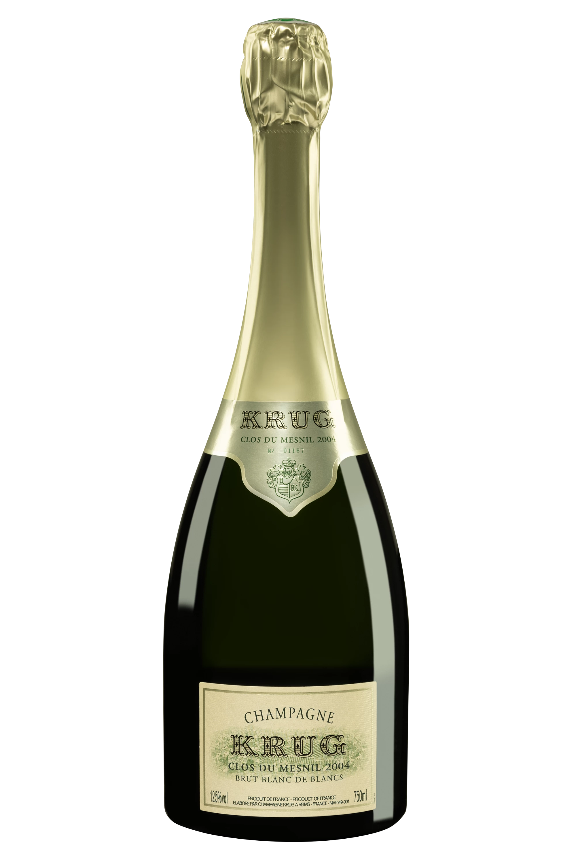 Maison Krug - Champagne Brut Blanc de Blancs Millésimé "Clos du Mesnil" Blanc 2004 12.5° Wooden case, 75cl