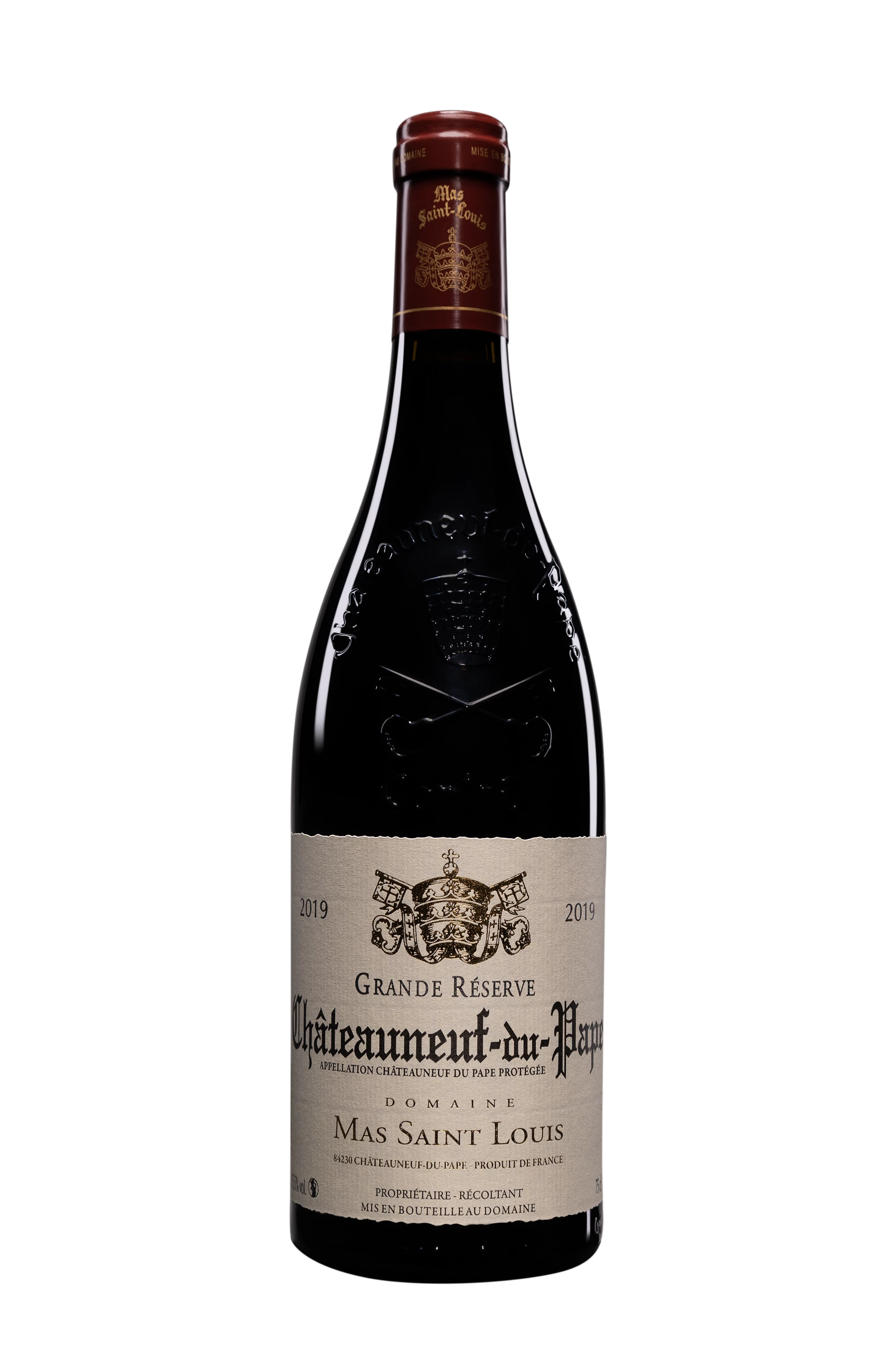Domaine Mas Saint Louis - Châteauneuf-du-Pape "Grande Réserve" Rouge 2019 15.5°, 75cl