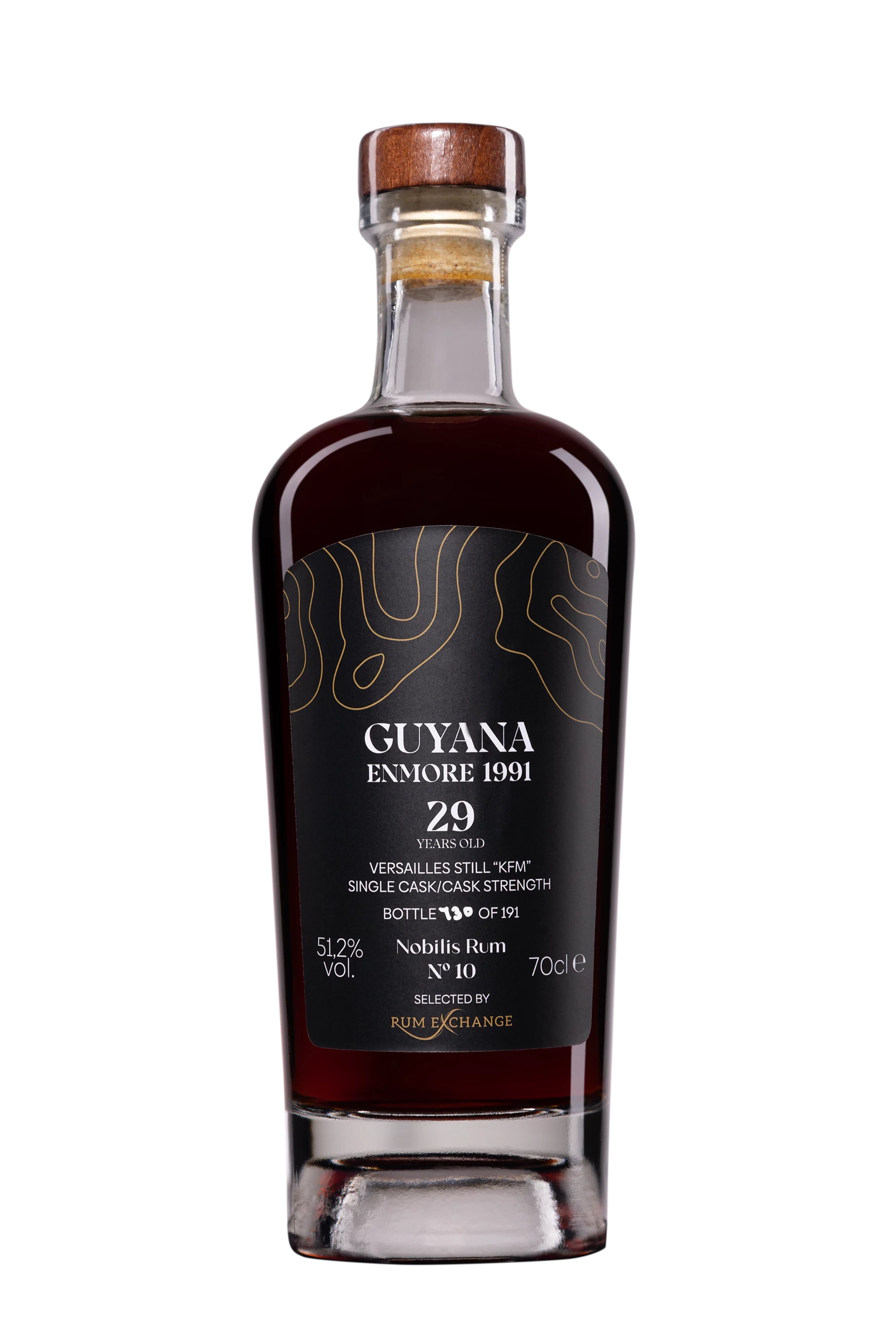 Nobilis Rum - Molasses British Guyana Rhum "29 Ans Enmore - Single Cask - Versailles Still KFM - N°10" Brun 1991 51.2° Giftbox, 70cl