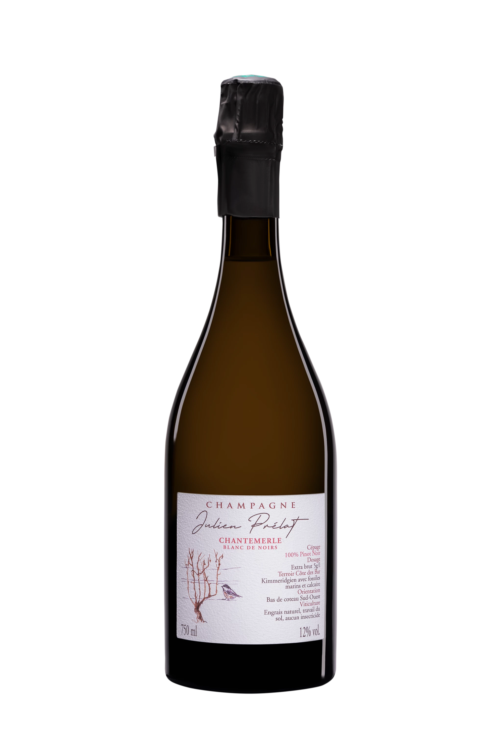 Domaine Julien Prélat - Champagne Extra-Brut Blanc de Noirs "Chantemerle - Vendange 2021" Blanc Vendange 2021 Dégorgement 03.2023 12°, 75cl