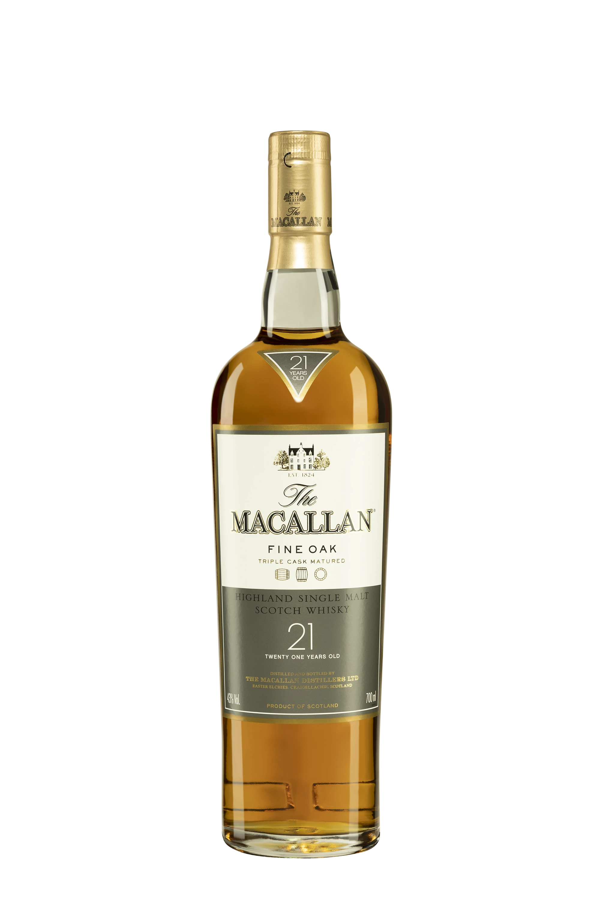 The Macallan - Single Malt Scotch Whisky "21 Ans Fine Oak" 43° Giftbox, 70cl