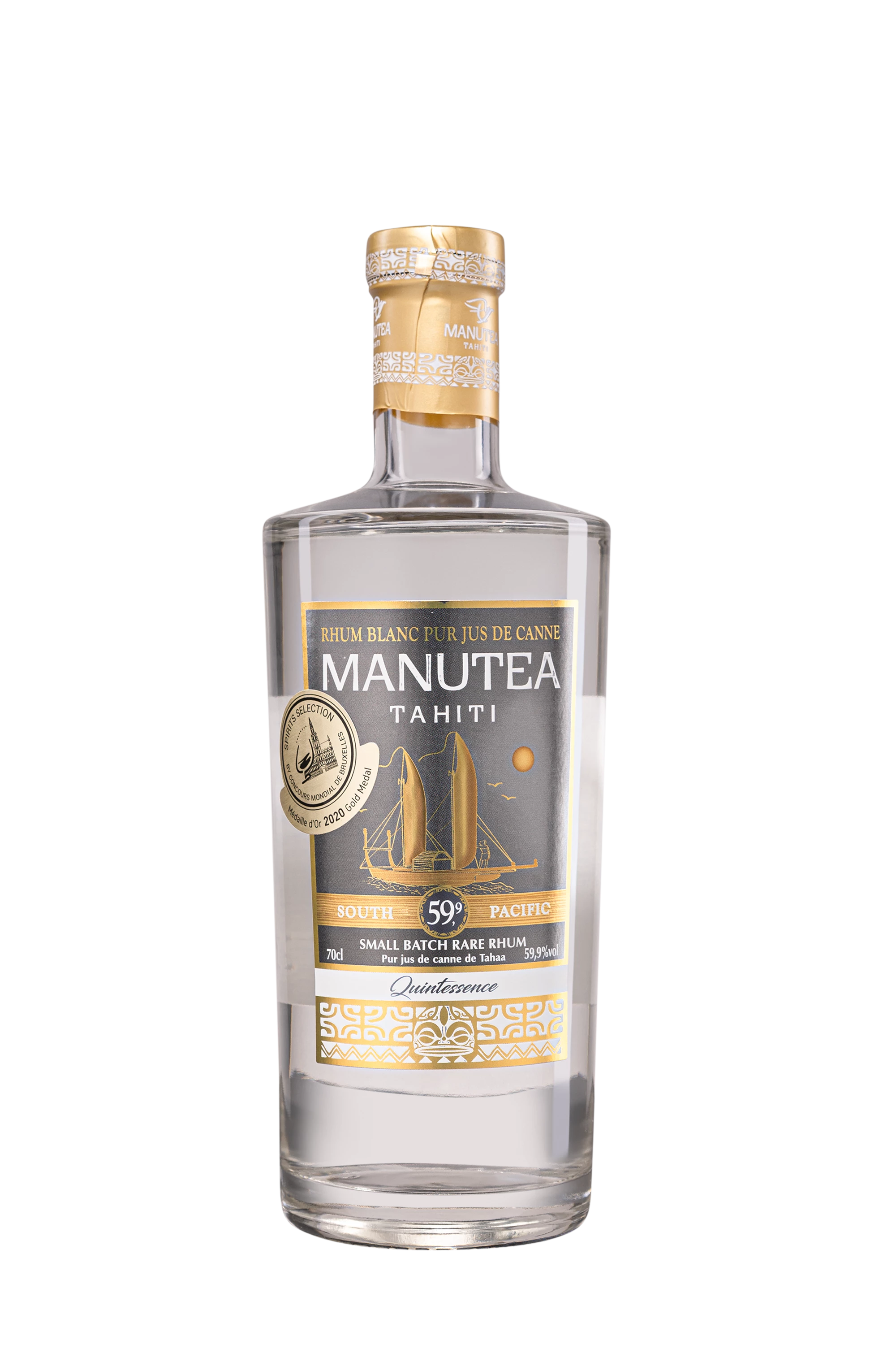 Manutea - Pur Cane Juice Tahitian Rhum "Quintessence" Blanc 59.9°, 70cl