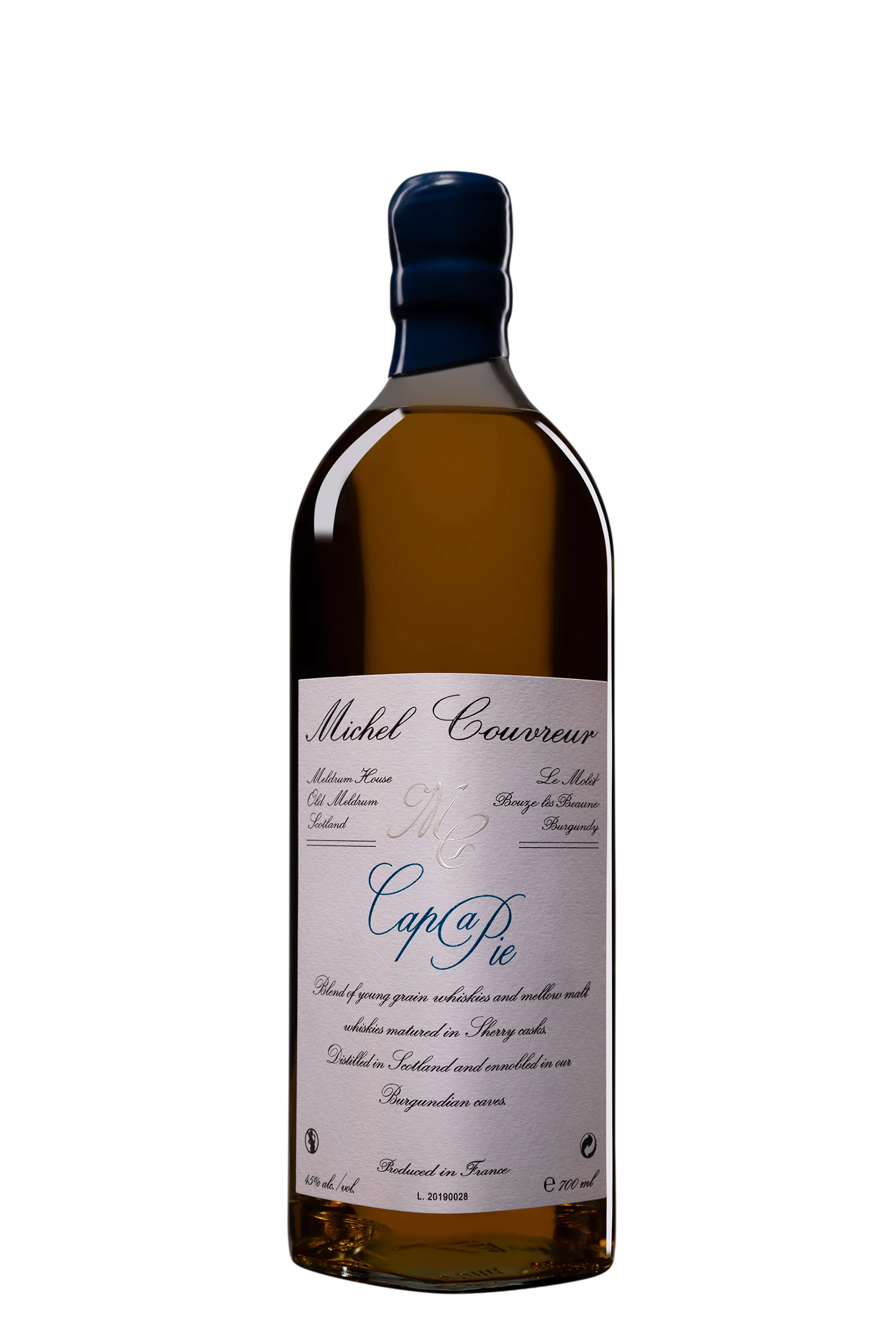 Michel Couvreur - Single Malt French Whisky "Cap a Pie" 45° Giftbox, 70cl
