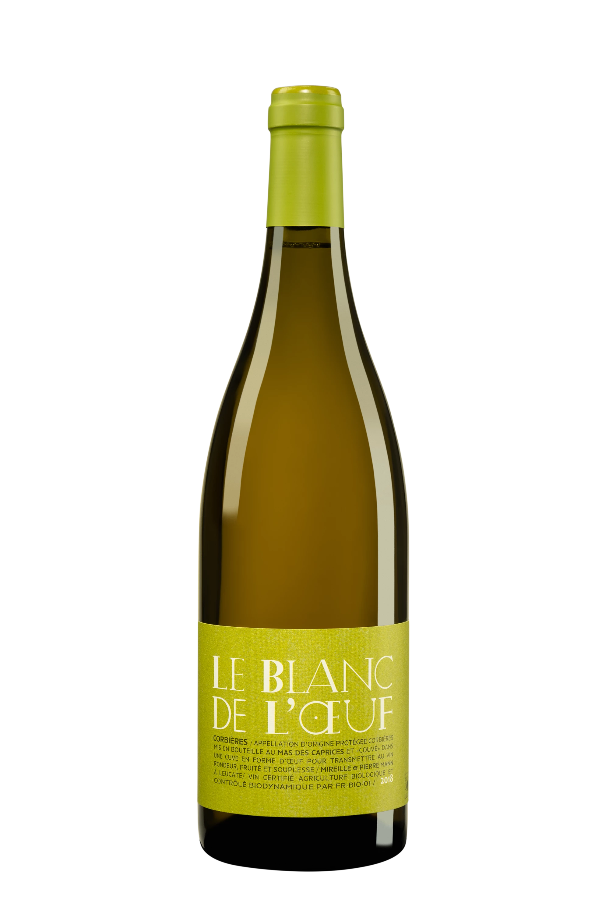 Domaine Mas des Caprices - Corbières "Blanc de l'Oeuf" Blanc 2018, 75cl