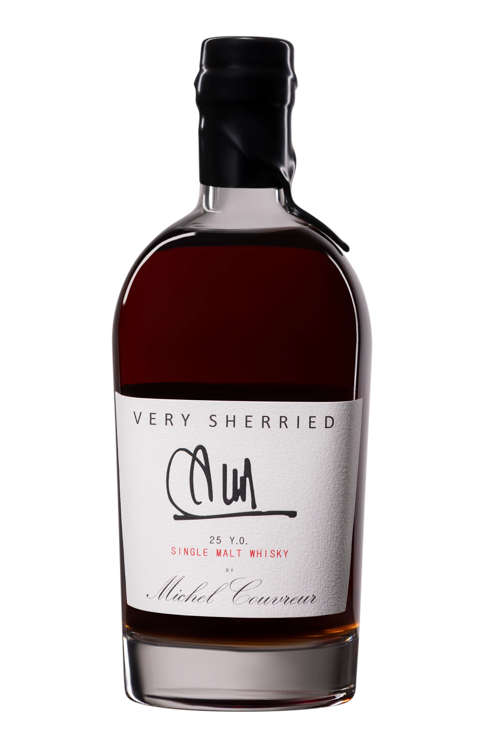 Michel Couvreur - Single Malt French Whisky "25 Ans Very Sherried" Brun 2001 50° Wooden case, 50cl