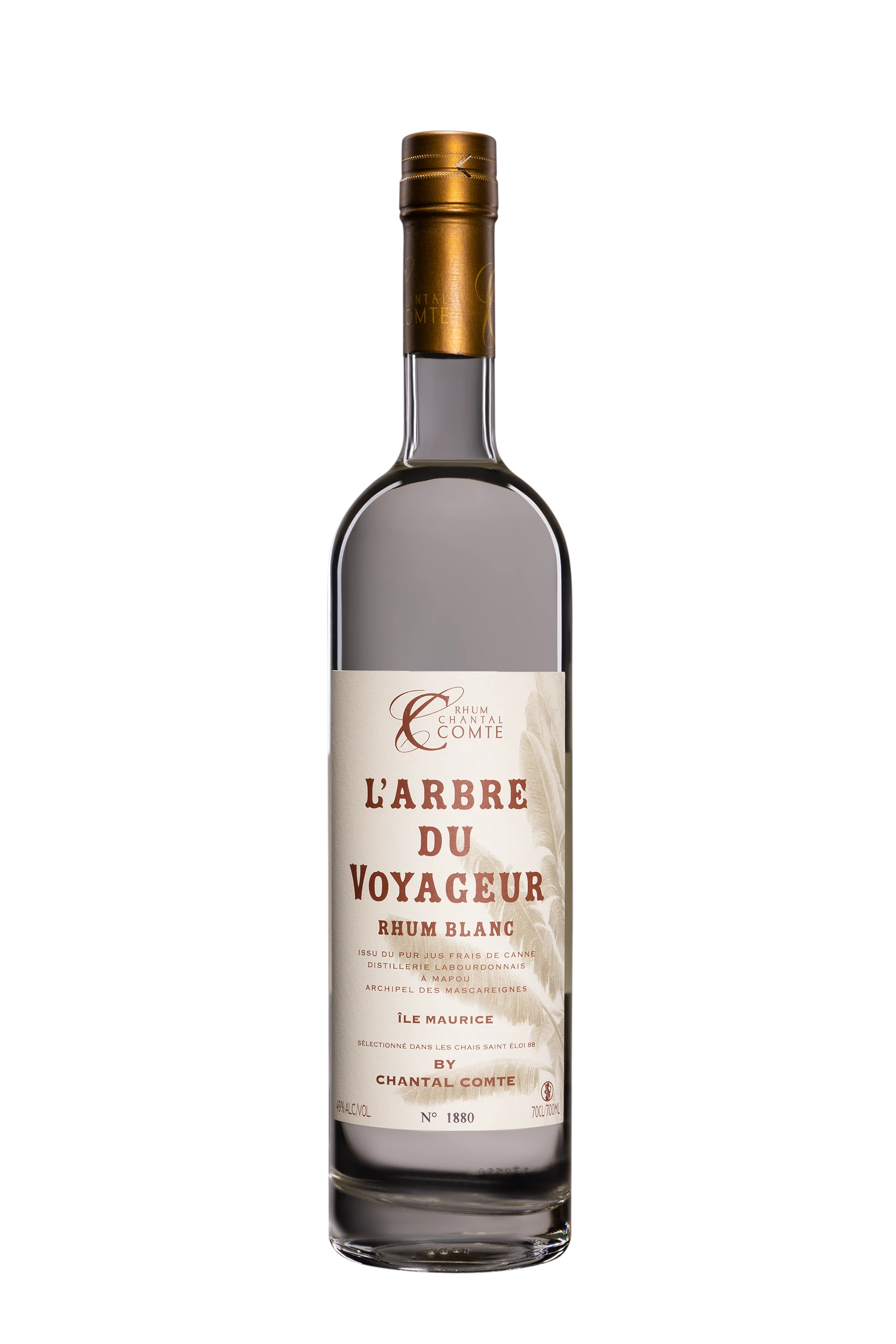 Chantal Comte - Pur Cane Juice Mauritius Rhum "L'Arbre du Voyageur" Blanc 49° Giftbox, 70cl