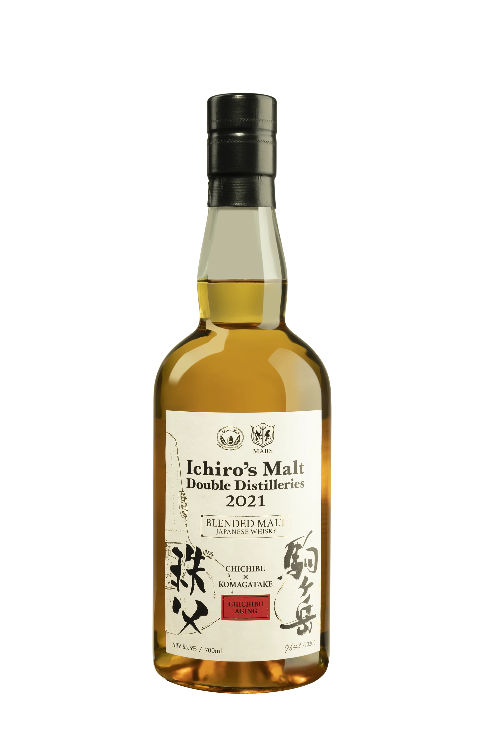 Ichiro's Malt - Blended Malt Japanese Whisky "Double Distilleries 2021 - Chichibu x Komagatake" 53.5° Giftbox, 70cl