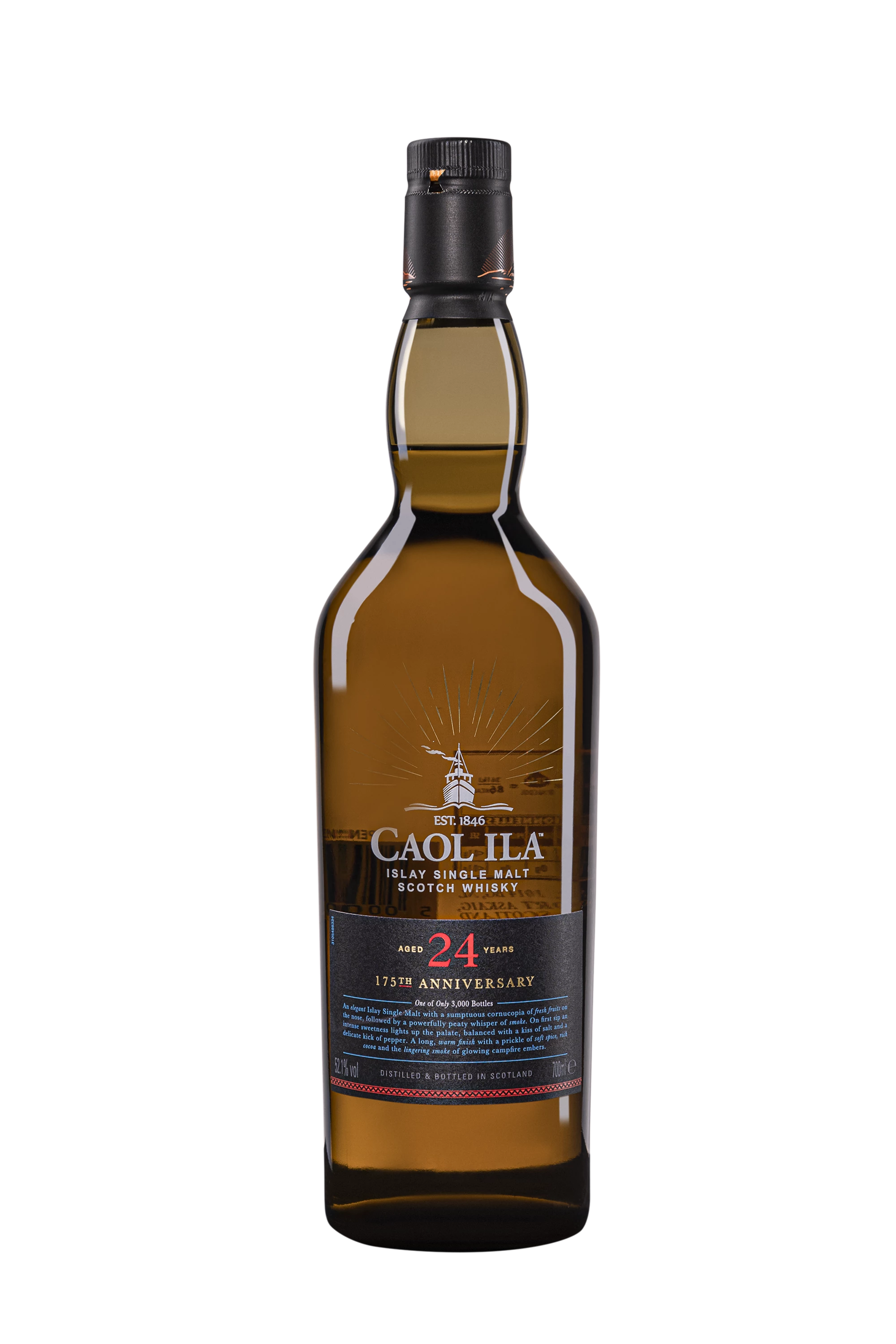 Caol Ila - Single Malt Scotch Whisky "24 Ans - 175th Anniversary" 52.1° Giftbox, 70cl