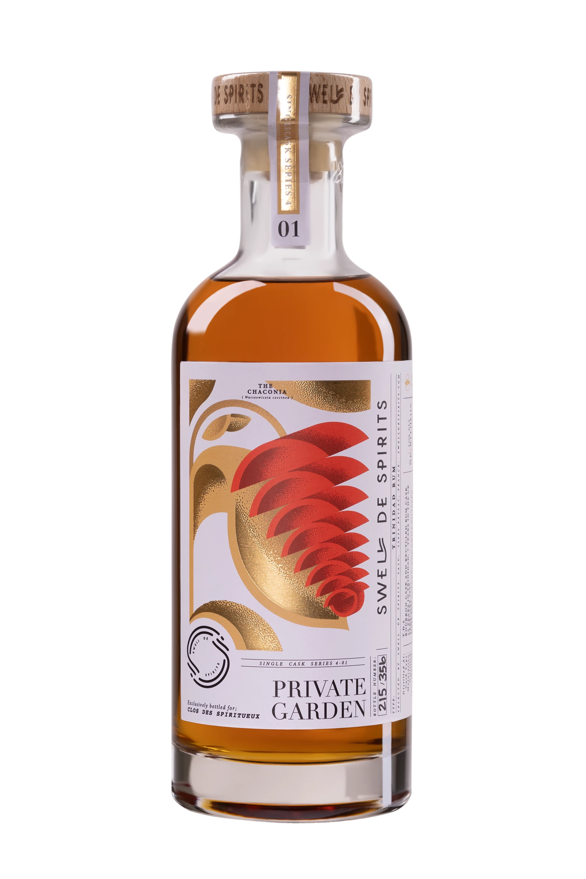 Swell de Spirits - Molasses Trinidadian Rhum "22 Ans Trinidad Distillers Limited - Private Garden N°1" Brun 2000 57.5° Giftbox, 50cl