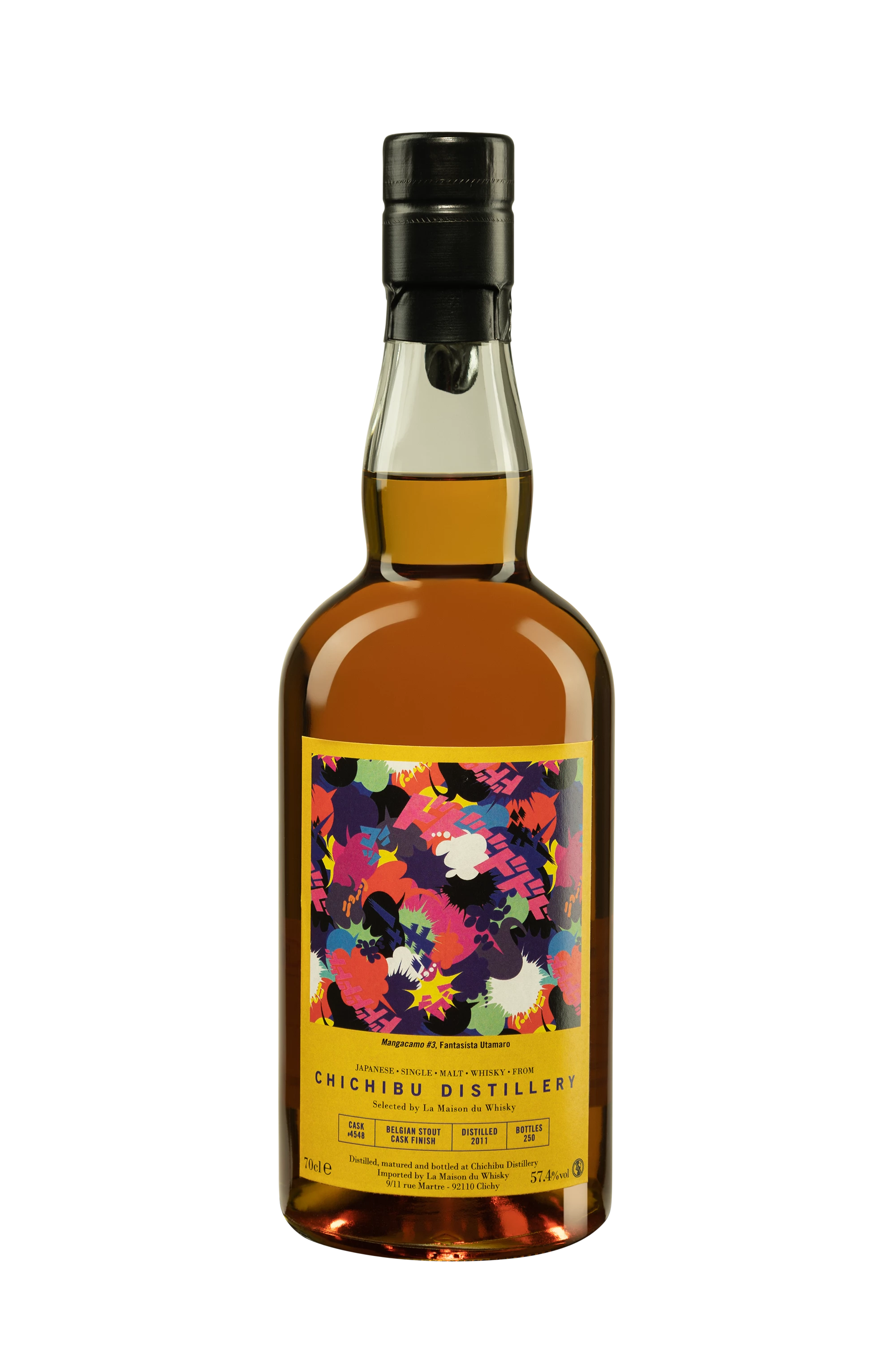 Ichiro's Malt Chichibu - Single Malt Japanese Whisky "7 Ans Single Cask 4548 - Belgian Stout Cask Finish The Chronicles - Release 2018" 2011 57.4° Giftbox, 70cl