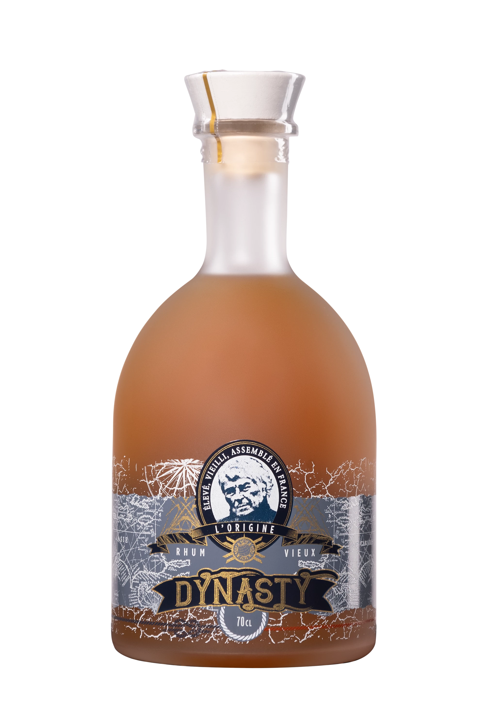 Famille Ricci - Molasses Rhum "Dynasty" Brun 40° Giftbox, 70cl