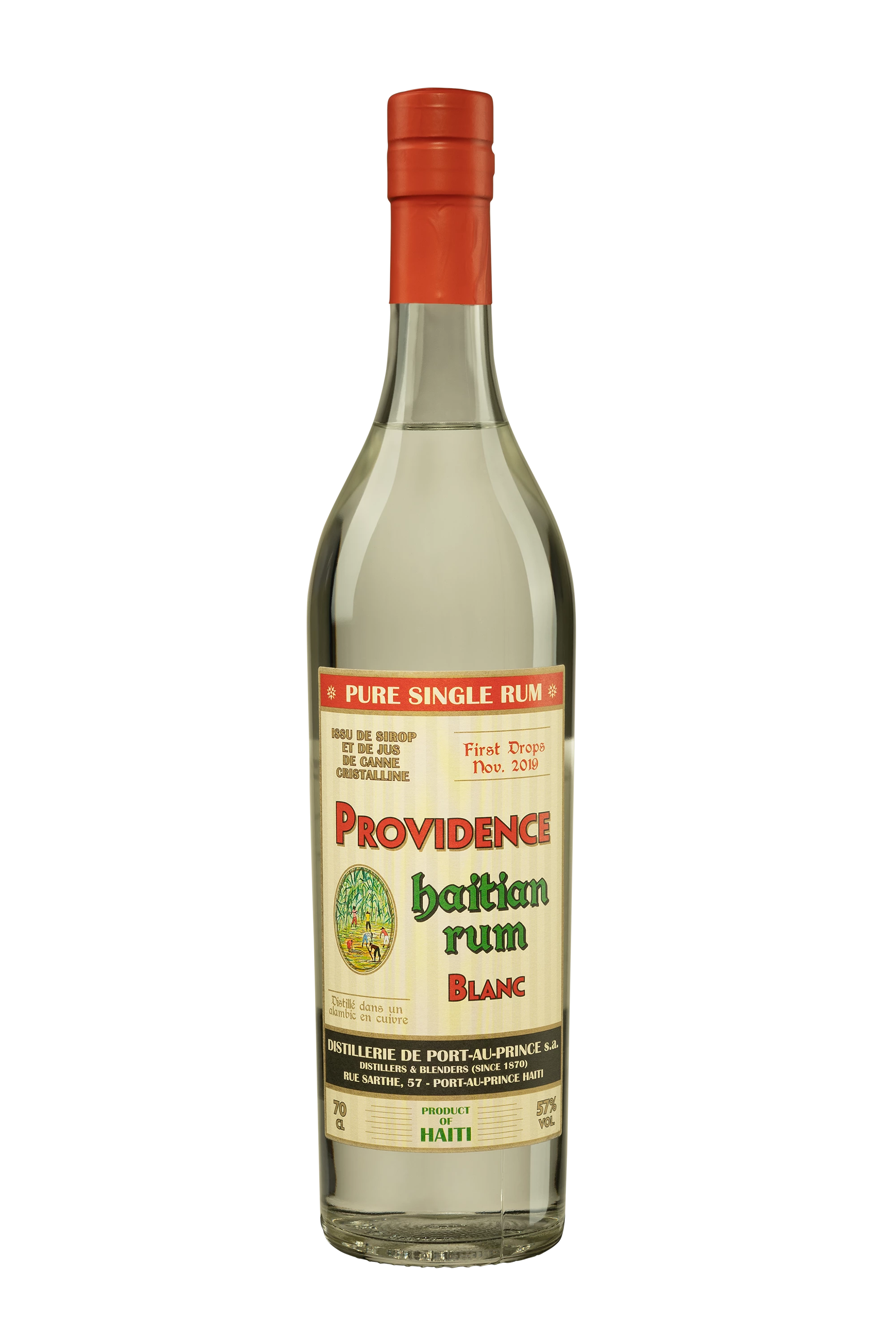 Providence - Molasses Haitian Rhum "First Drop" Blanc 57°, 70cl