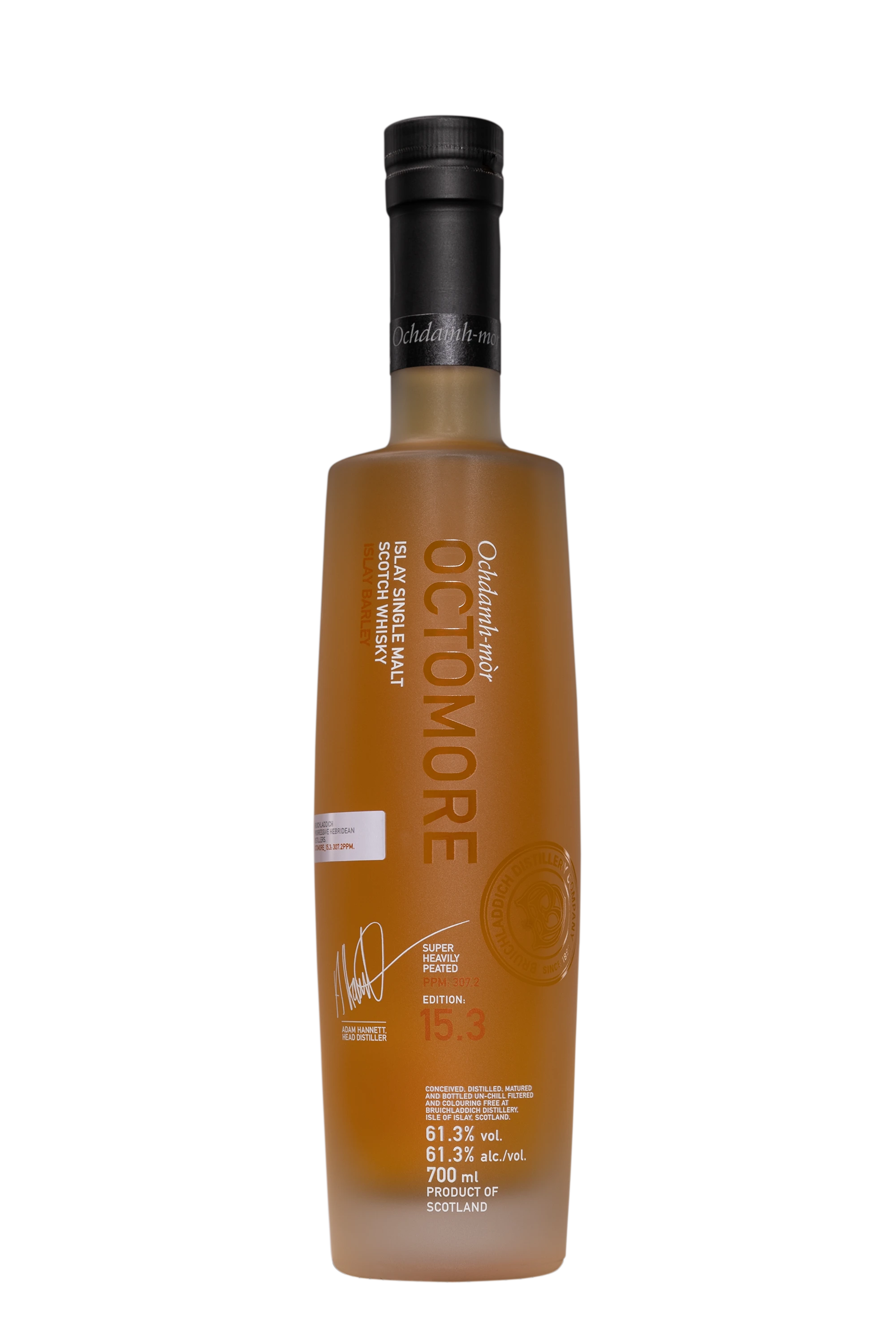 Bruichladdich - Single Malt Scotch Whisky "5 Ans Octomore - 15.3" 61.3° Giftbox, 70cl