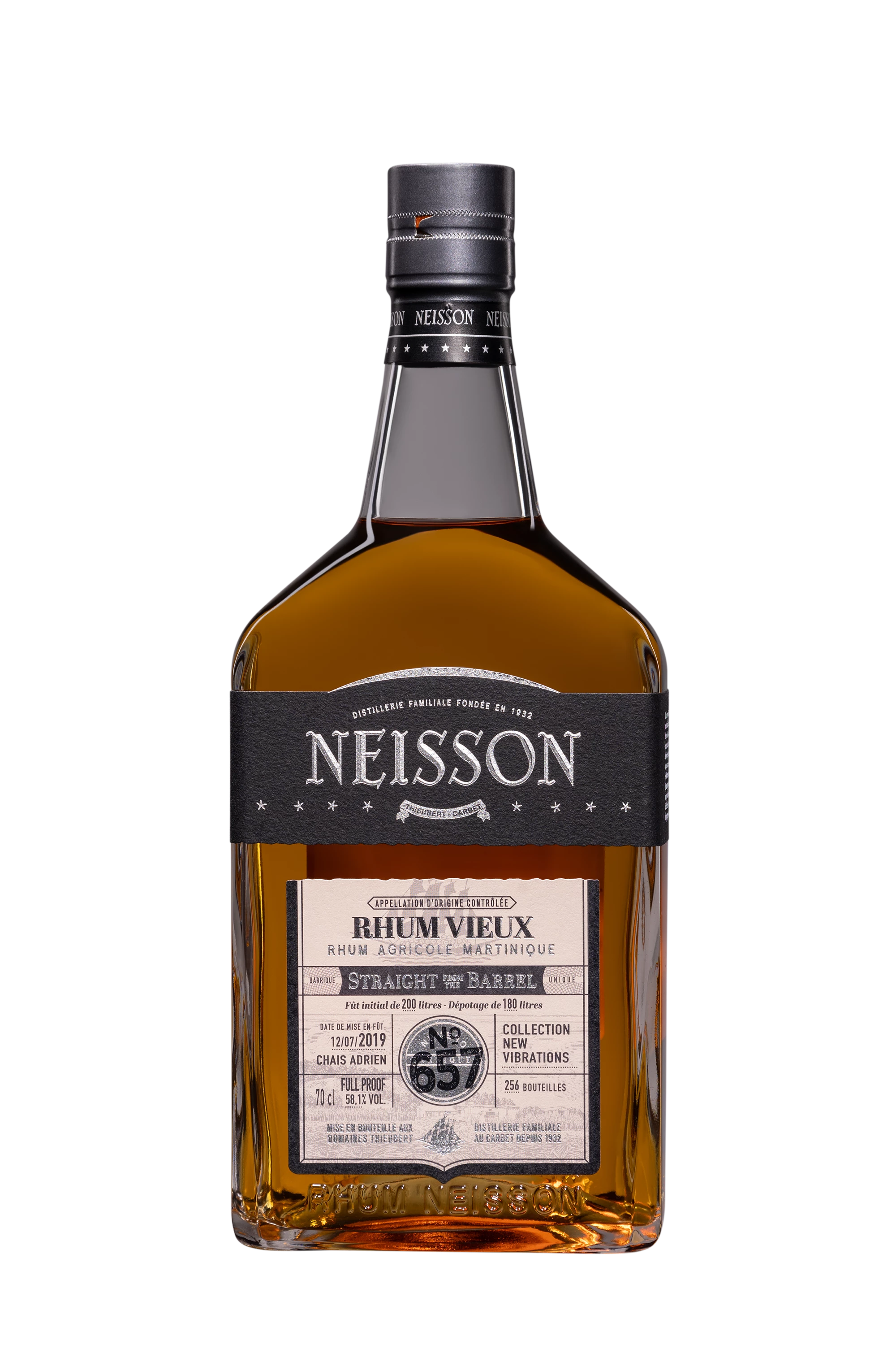 Neisson - Rhum Vieux Agricole de Martinique "Straight from the Barrel #657- Chai Adrien - Collection New Vibrations" Brun 58.1°, 70cl