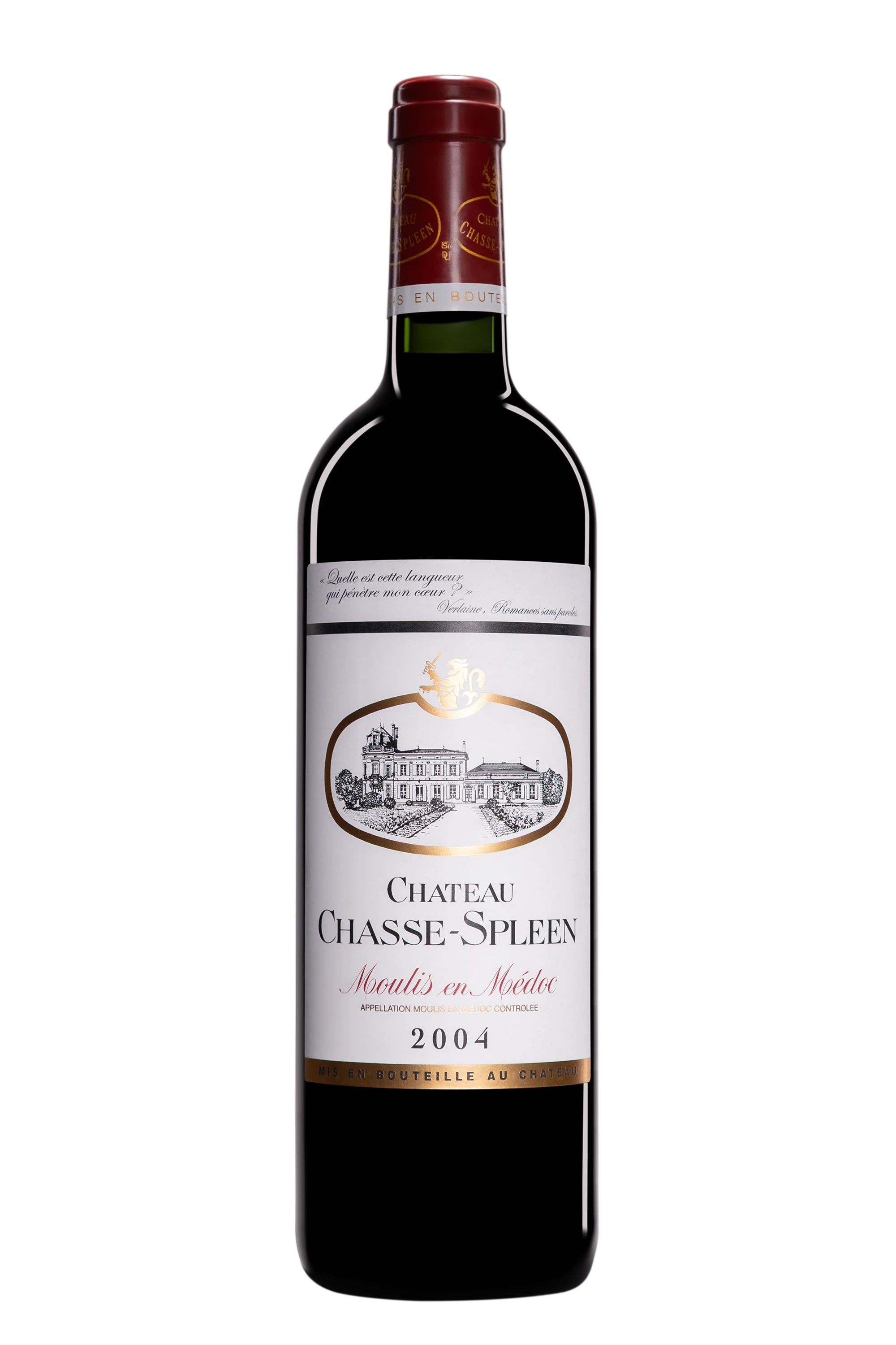 Château Chasse-Spleen - Moulis en Médoc "Premier Vin de Château Chasse-Spleen" Rouge 2004 13°, 75cl