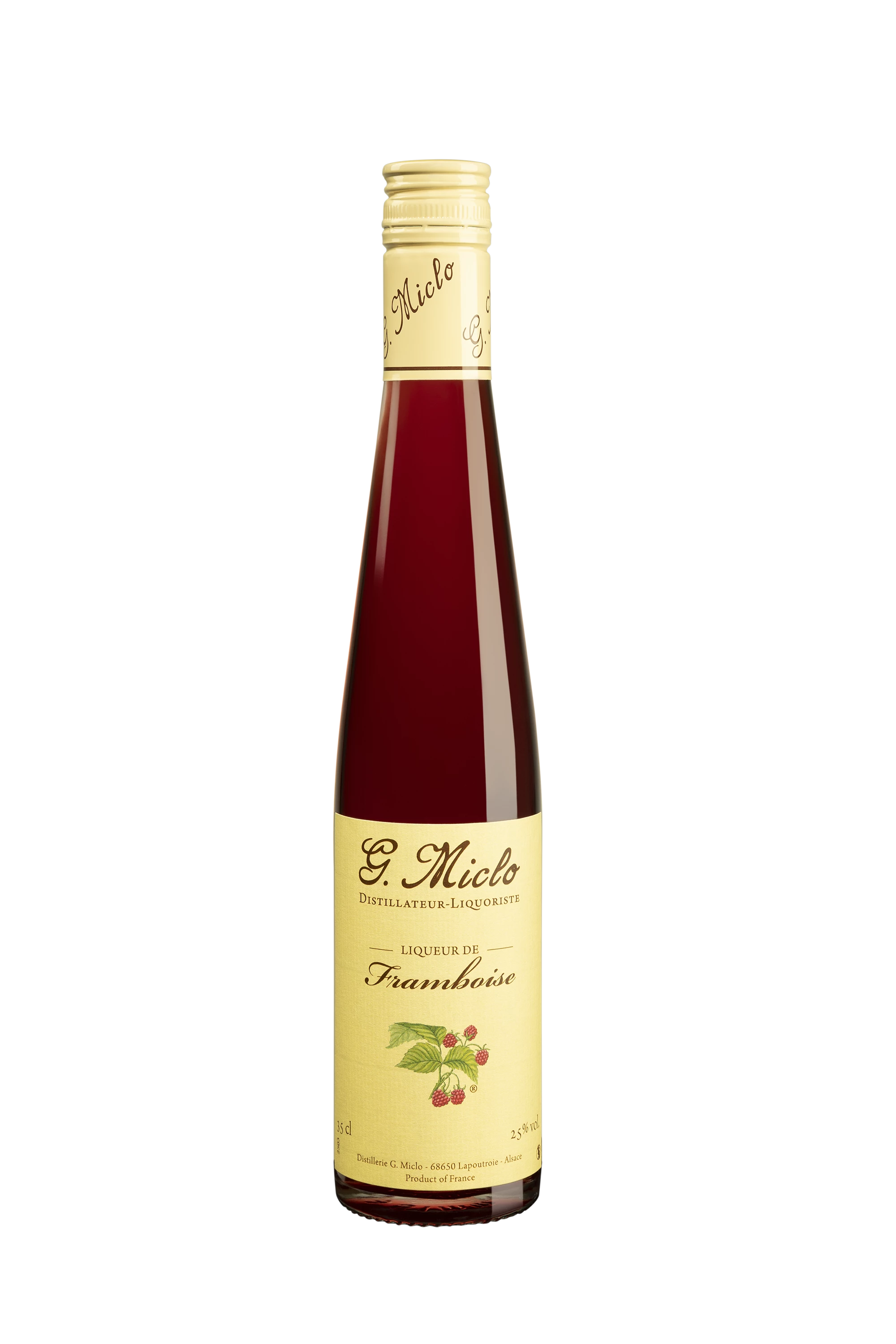Distillerie Gilbert Miclo - Liqueur d'Alsace "Framboise" 25° Giftbox, 35cl