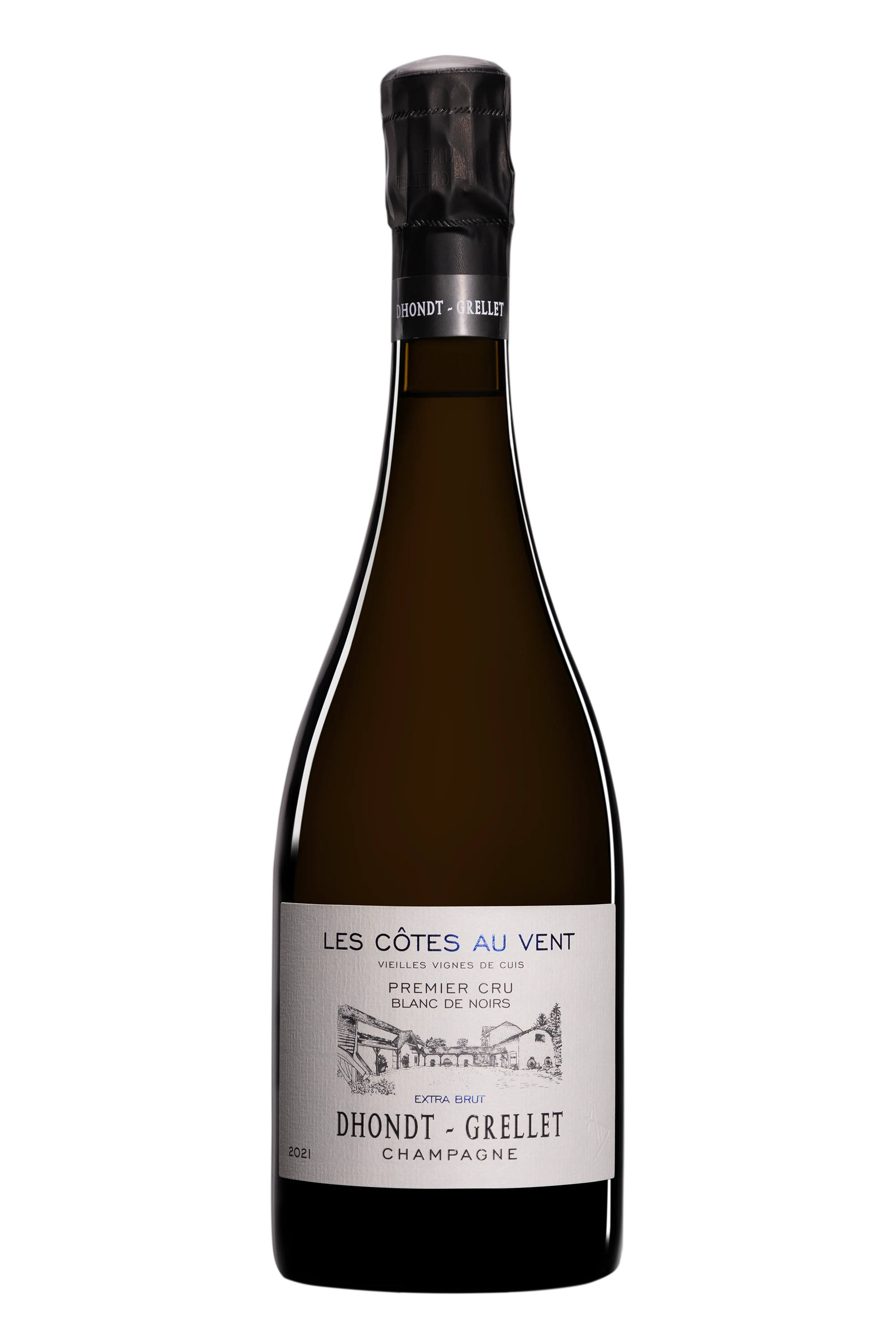 Domaine Dhondt-Grellet - Champagne Extra-Brut 1er Cru Blanc de Noirs "Les Côtes au Vent" Blanc 2021 Dégorgement 04.2025, 75cl