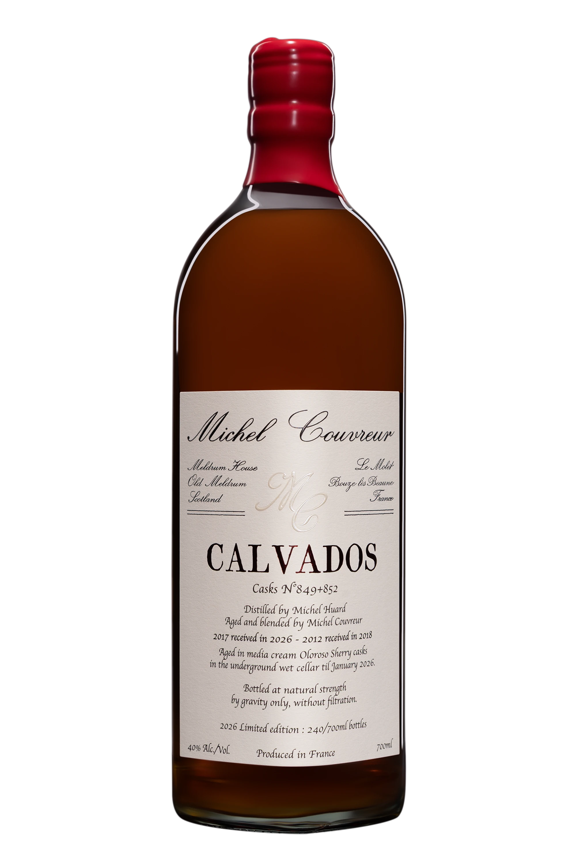 Michel Couvreur - Calvados "#849 #852" Brun NV 40°, 70cl