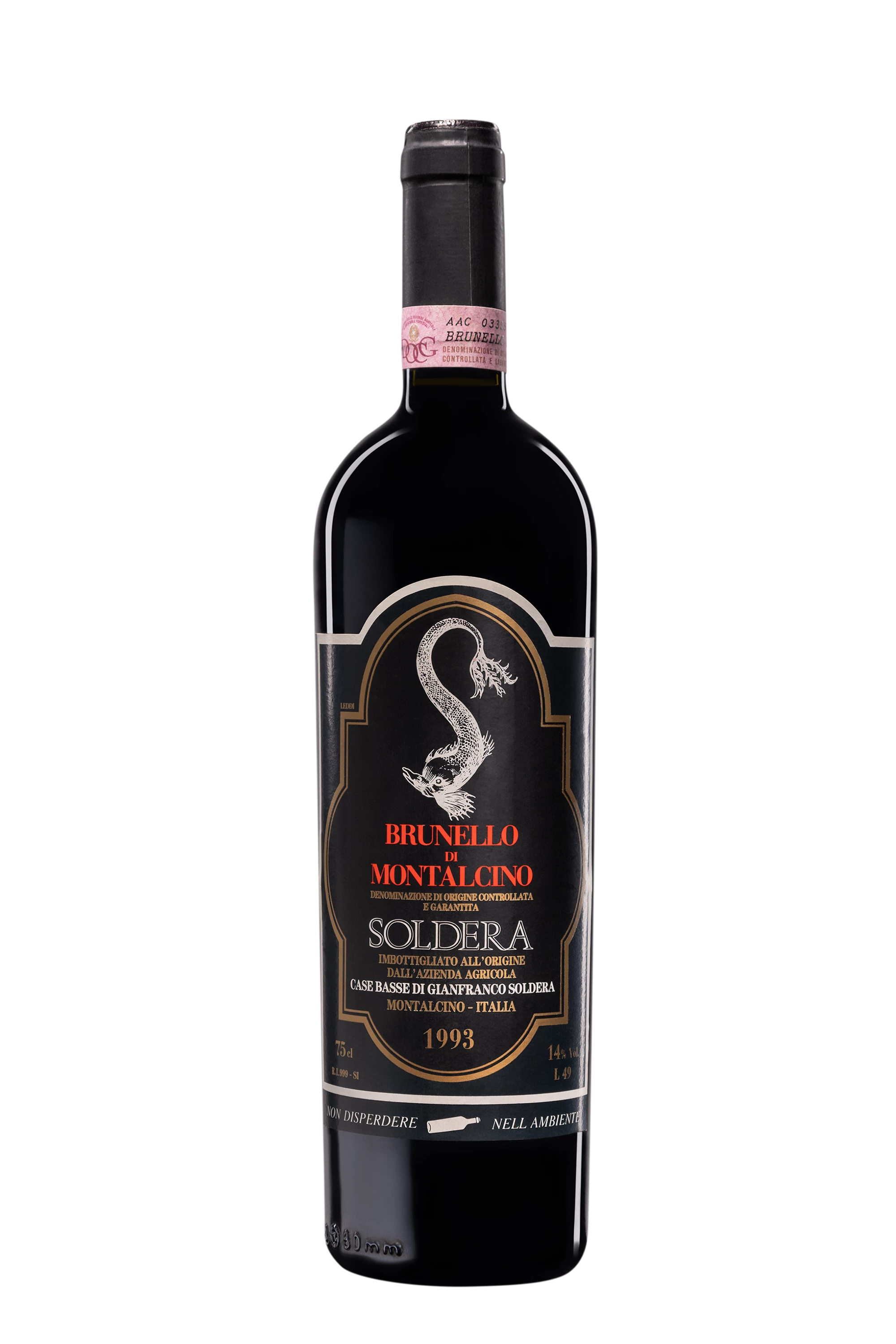 Azienda Agricola Case Basse di Gianfranco Soldera - Brunello di Montalcino Rouge 1993, 75cl