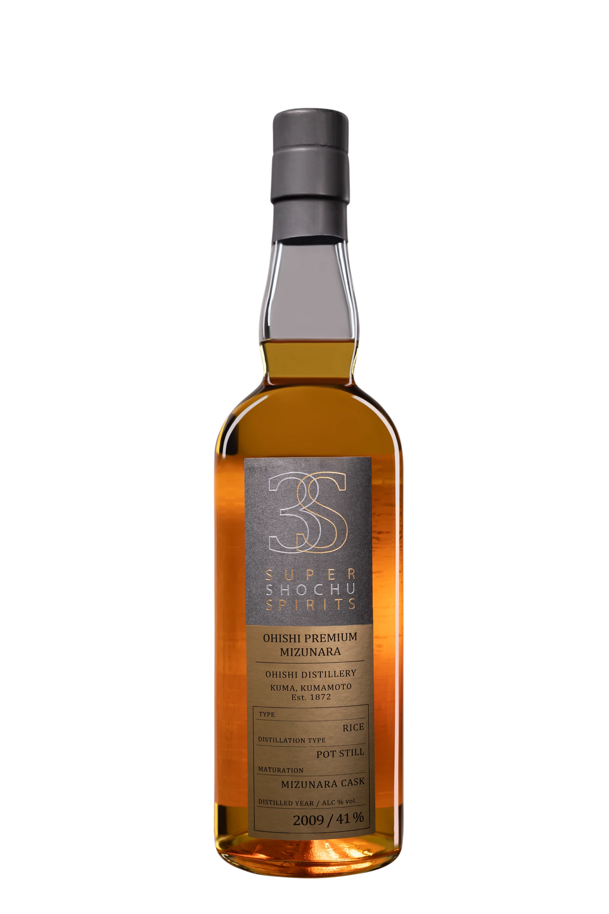 3S - Shochu "Mizunara" Brun 2009 41°, 70cl