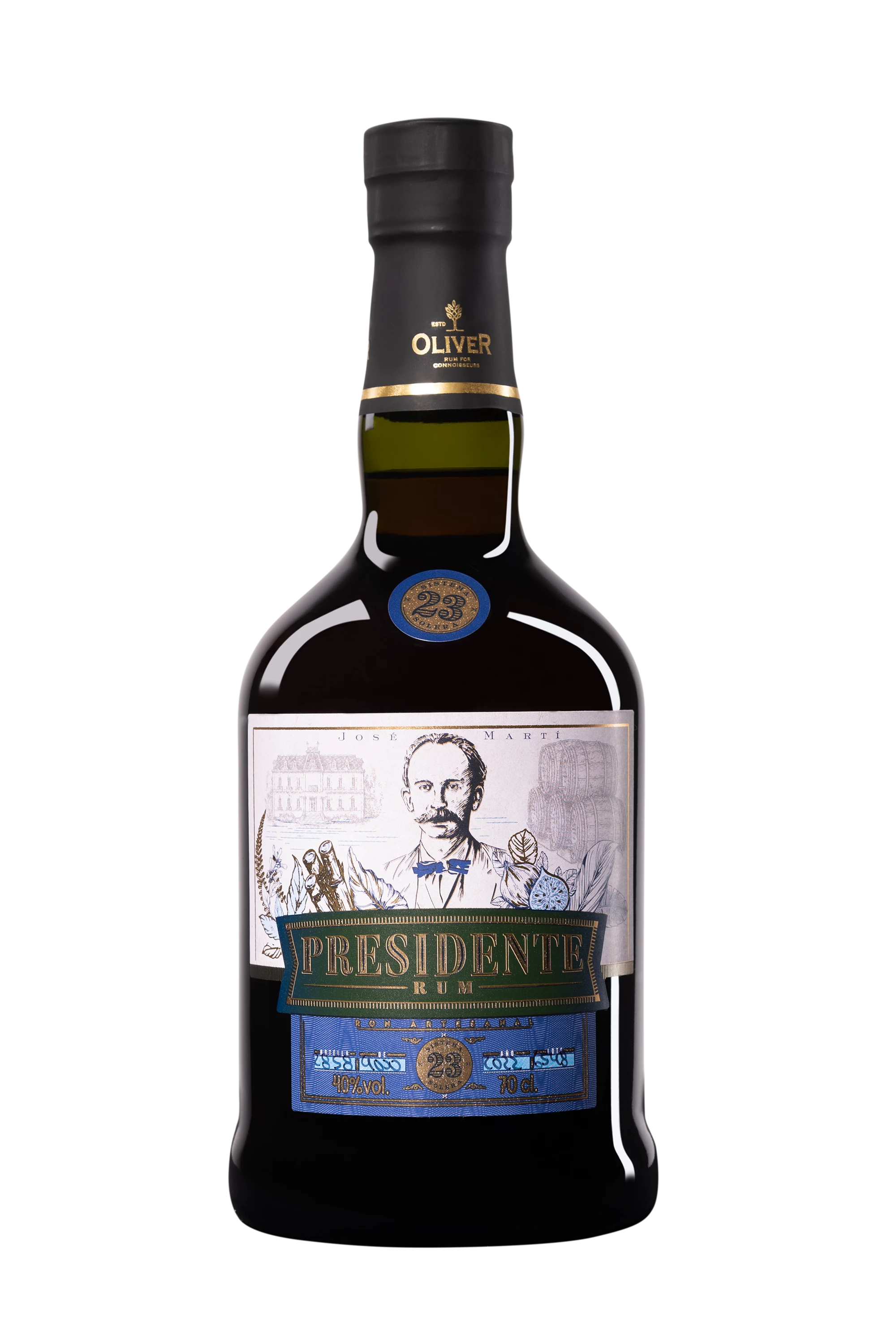 Presidente  - Molasses Dominican Rhum "23 Ans" Brun 40° Giftbox, 70cl