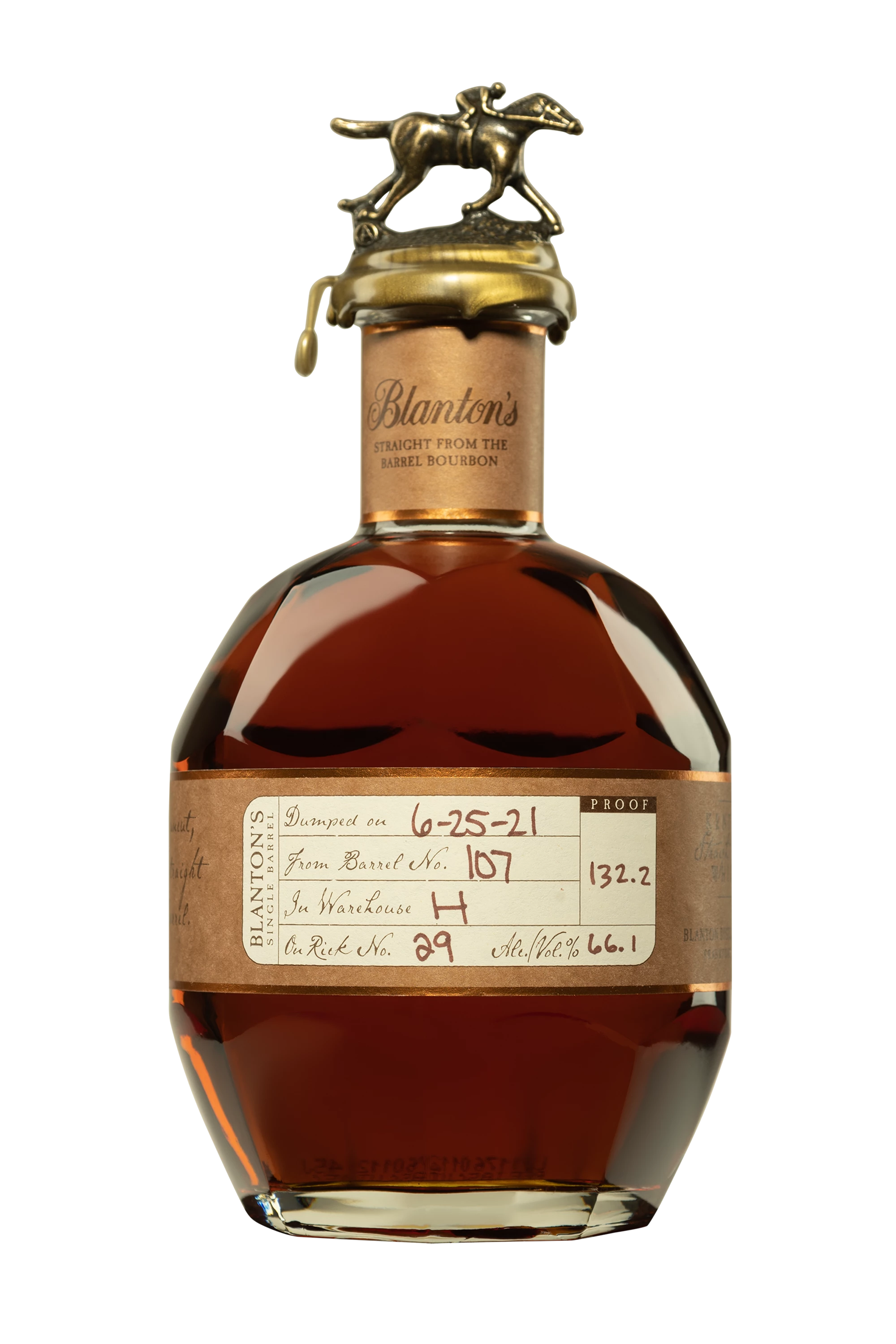 Buffalo Trace - Kentucky Bourbon "Blanton's - Straight from the Barrel" Brun 66.1° Giftbox, 70cl