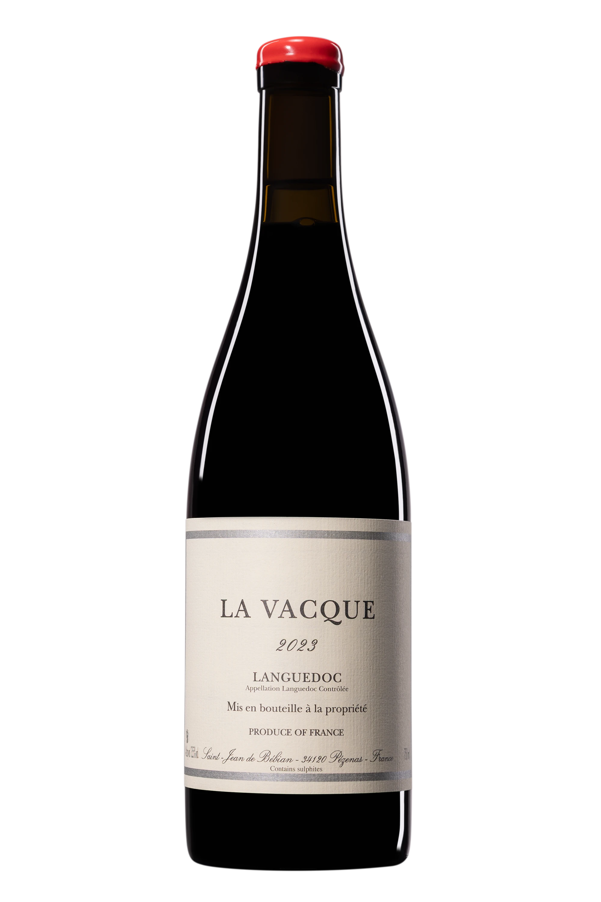 Domaine Prieuré Saint Jean de Bébian - Coteaux du Languedoc "La Vacque" Rouge 2023, 75cl