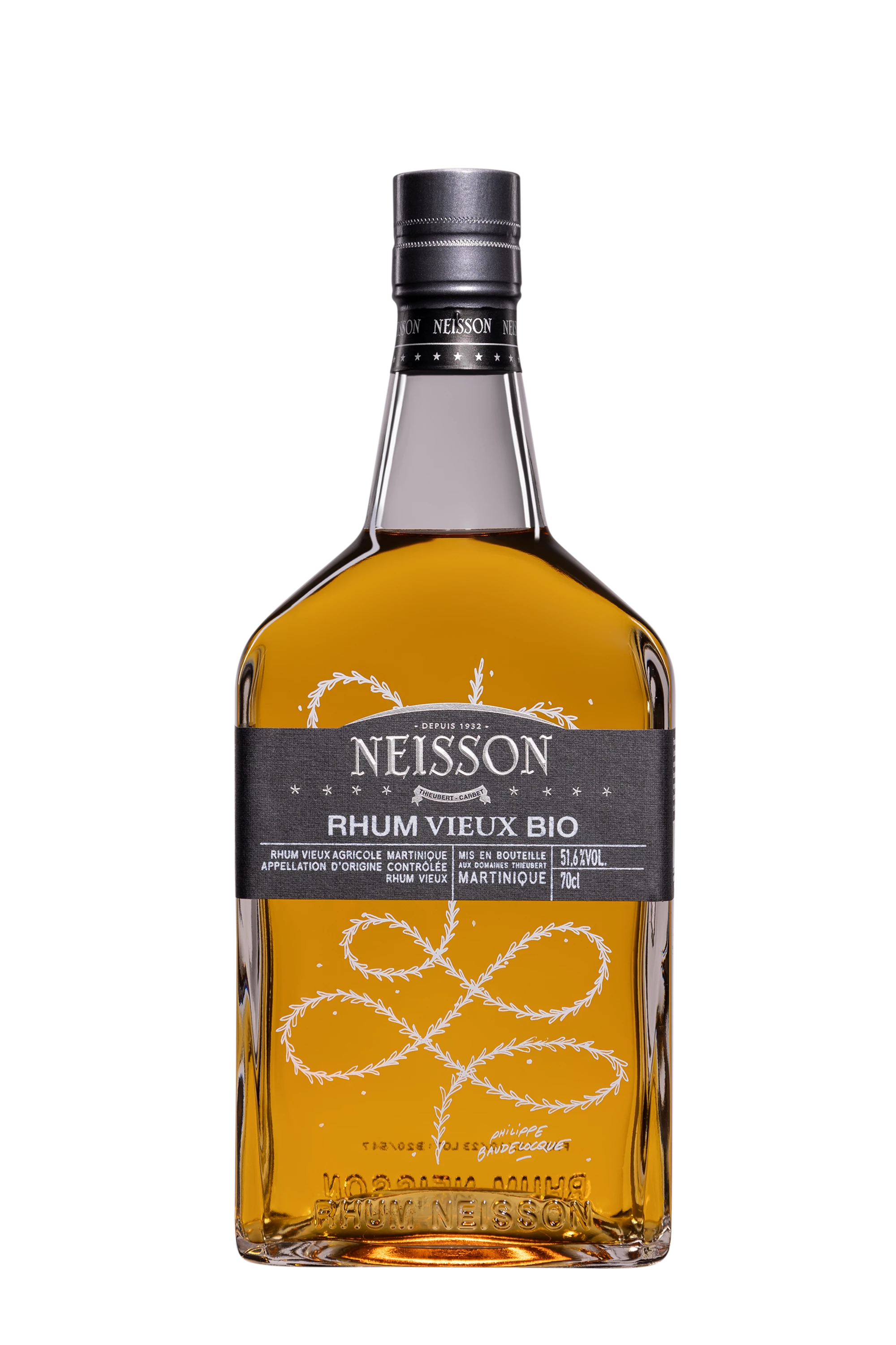 Neisson - Rhum Agricole de Martinique "Le Rhum Vieux Bio par Neisson - Batch 2" Brun 51.6°, 70cl