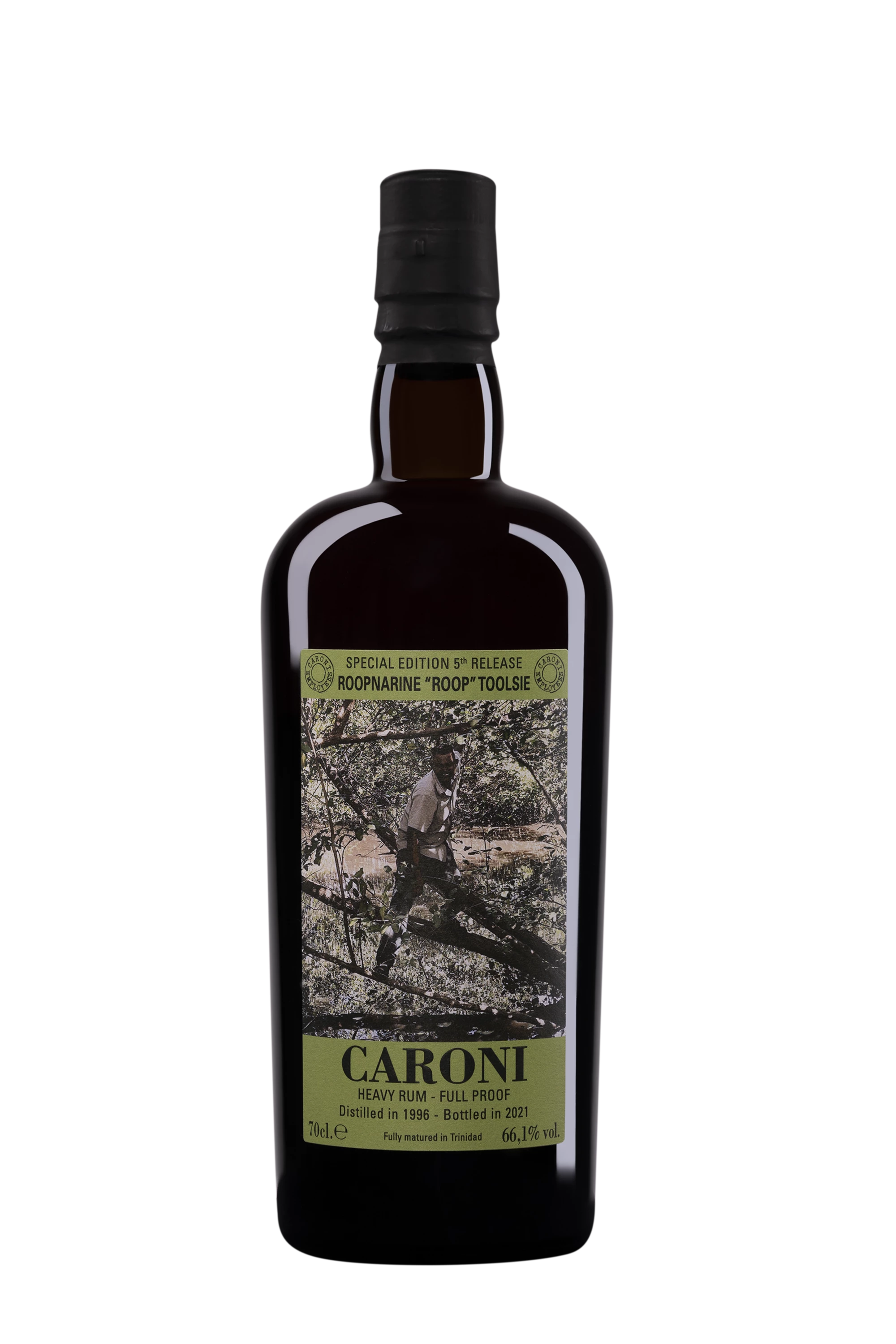 Vélier - Molasses Trinidadian Rhum "25 Ans Caroni - Roopnarine Roop Toolsie Employees 5th Release - Release 2021" Brun 1996 66.1° Giftbox, 70cl